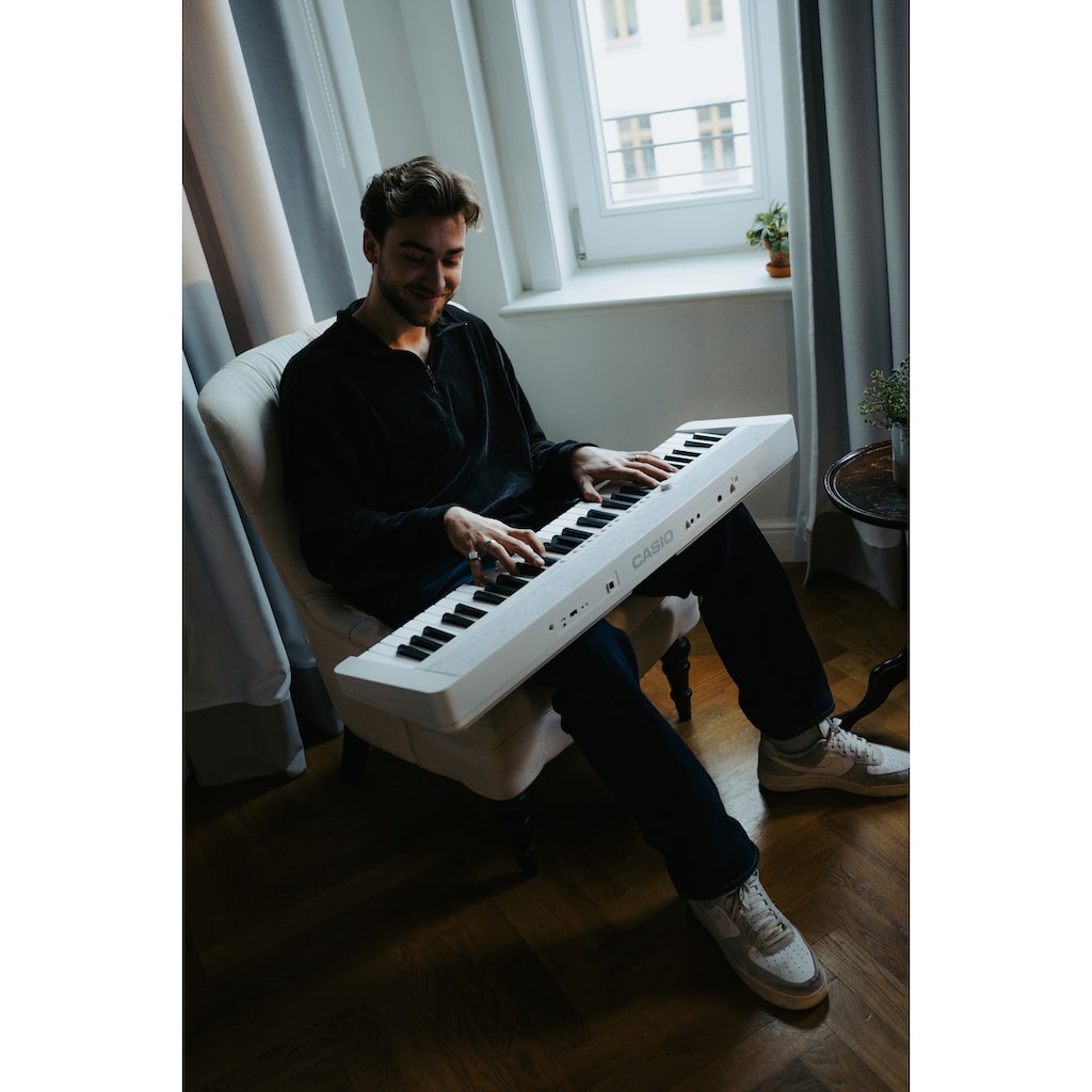 CASIO Home-Keyboard »Piano-Keyboard, CT-S1WESP«, ideal für Piano-Einsteiger und Klanggourmets