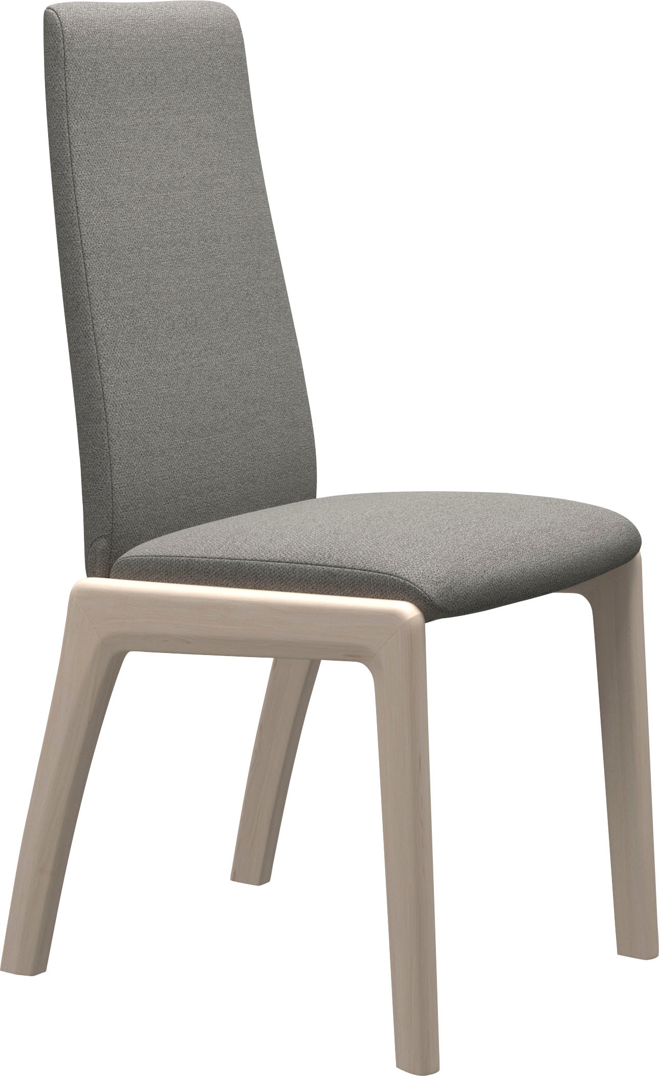Stressless® Polsterstuhl »Laurel«, ROHLEDER Stoff Q2 FARON, High Back, Größe M, mit abgerundeten Beinen in Eiche gekalkt