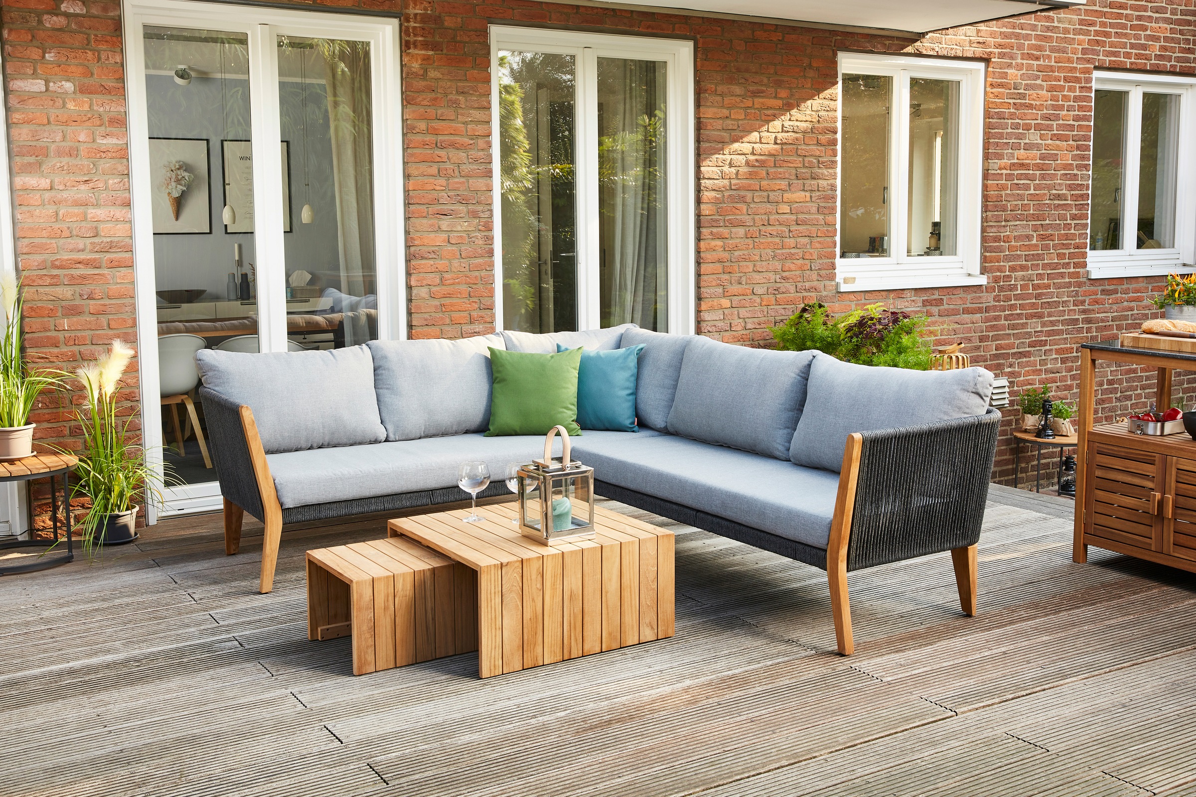 Siena Garden Gartenlounge-Set »Parma«, (Set, 4 tlg.)