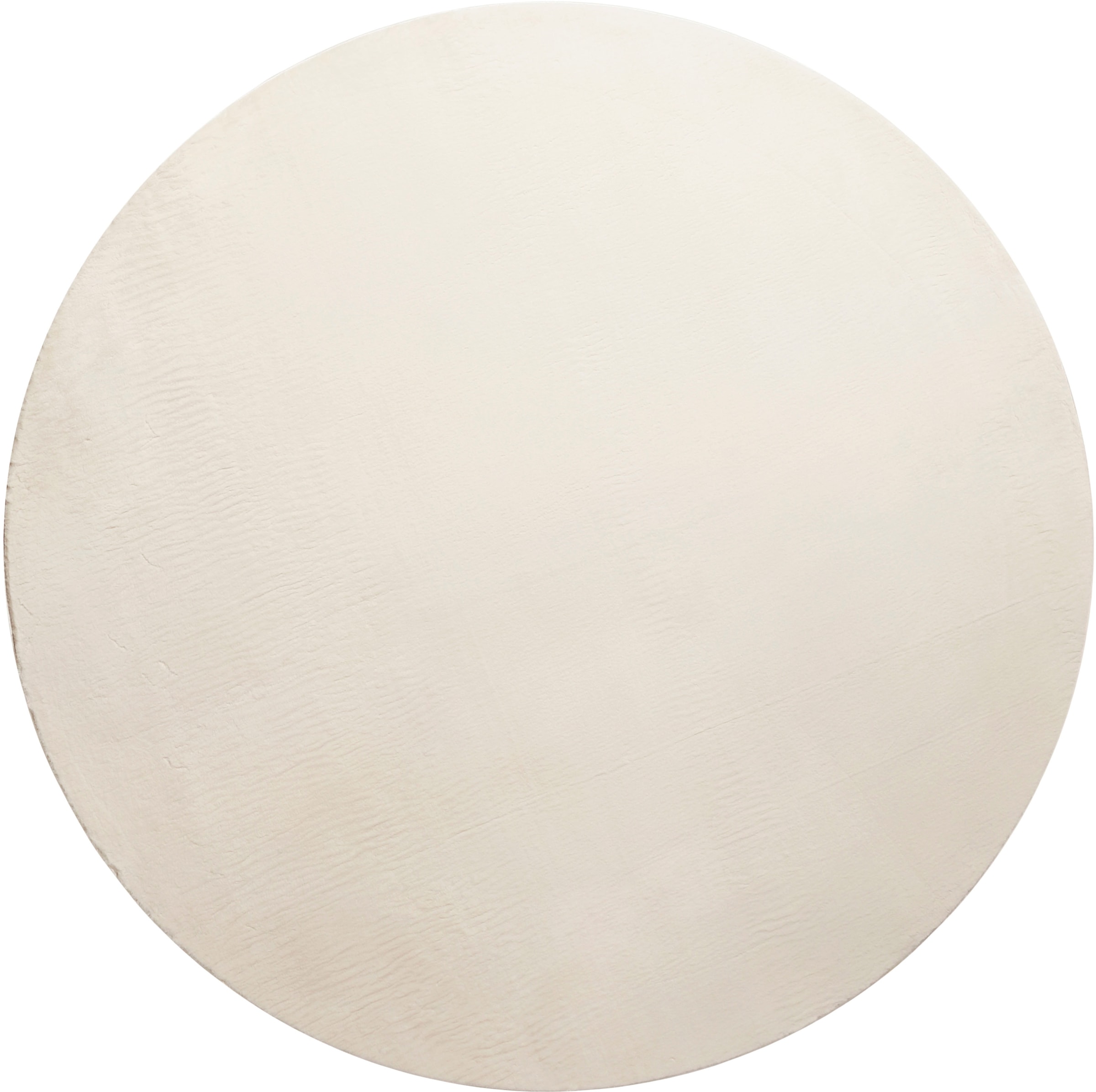 Homie Living Teppich »Villa Rosso«, rund, 15 mm Höhe, Kurzflor, Uni-Farben, günstig online kaufen