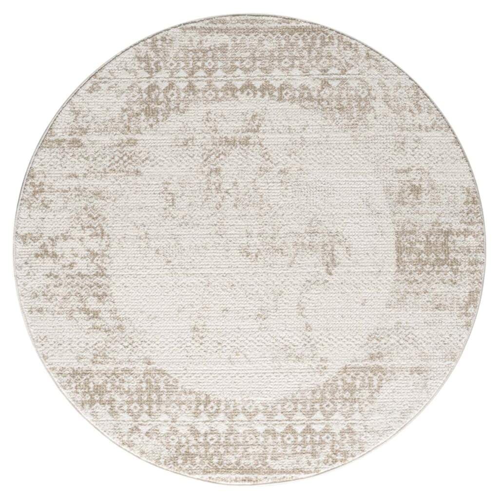 Carpet City Teppich »ANTIK232«, rund, 10 mm Höhe, Kurzflor, 3D-Optik, Klassisch-Modern für Wohnzimmer, Schlafzimmer