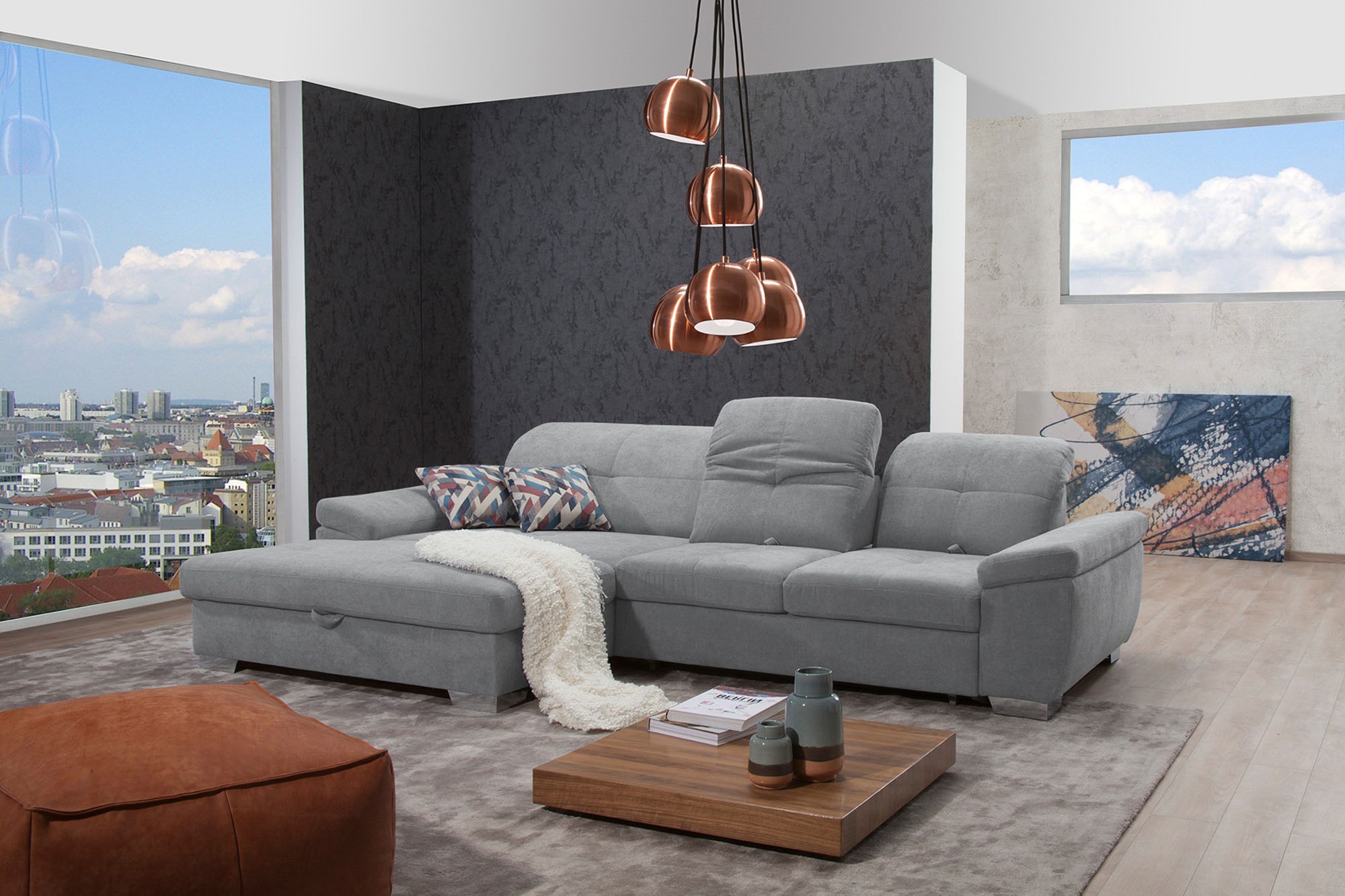 alina Ecksofa "Tessa" inkl. Sitztiefenverstellung, wahlweise mit Bettfunkti günstig online kaufen