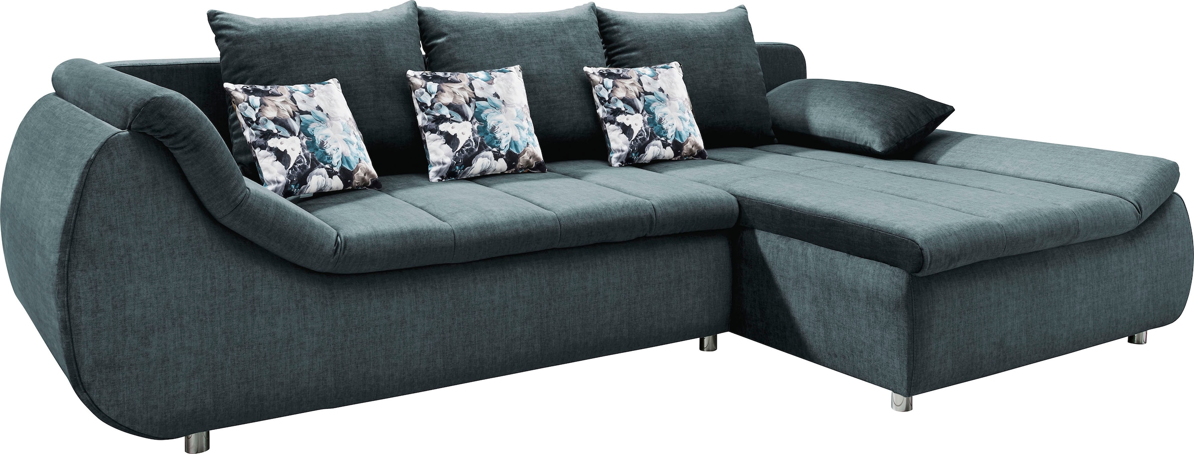 INOSIGN Ecksofa »Imola elegant und modern, aktuelle Steppung im Sitz, bequem, L-Form«, auch mit Bettfunktion und Bettkasten