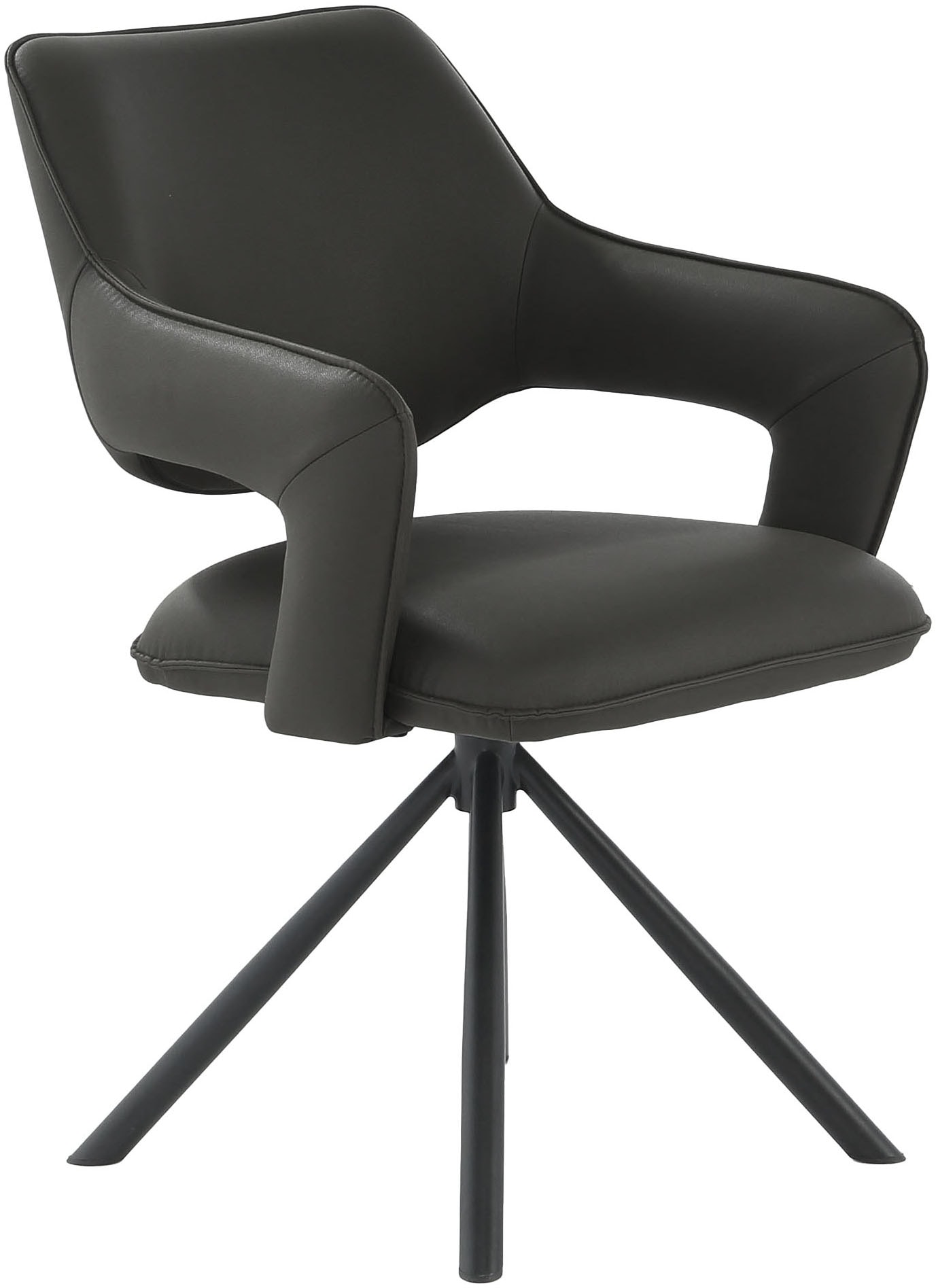 Jockenhöfer Gruppe Esszimmerstuhl »Lambert« (Set) 4 Stk.4-Fuss-Stuhl, inklusive Drehfunktion (360°), Lederoptik