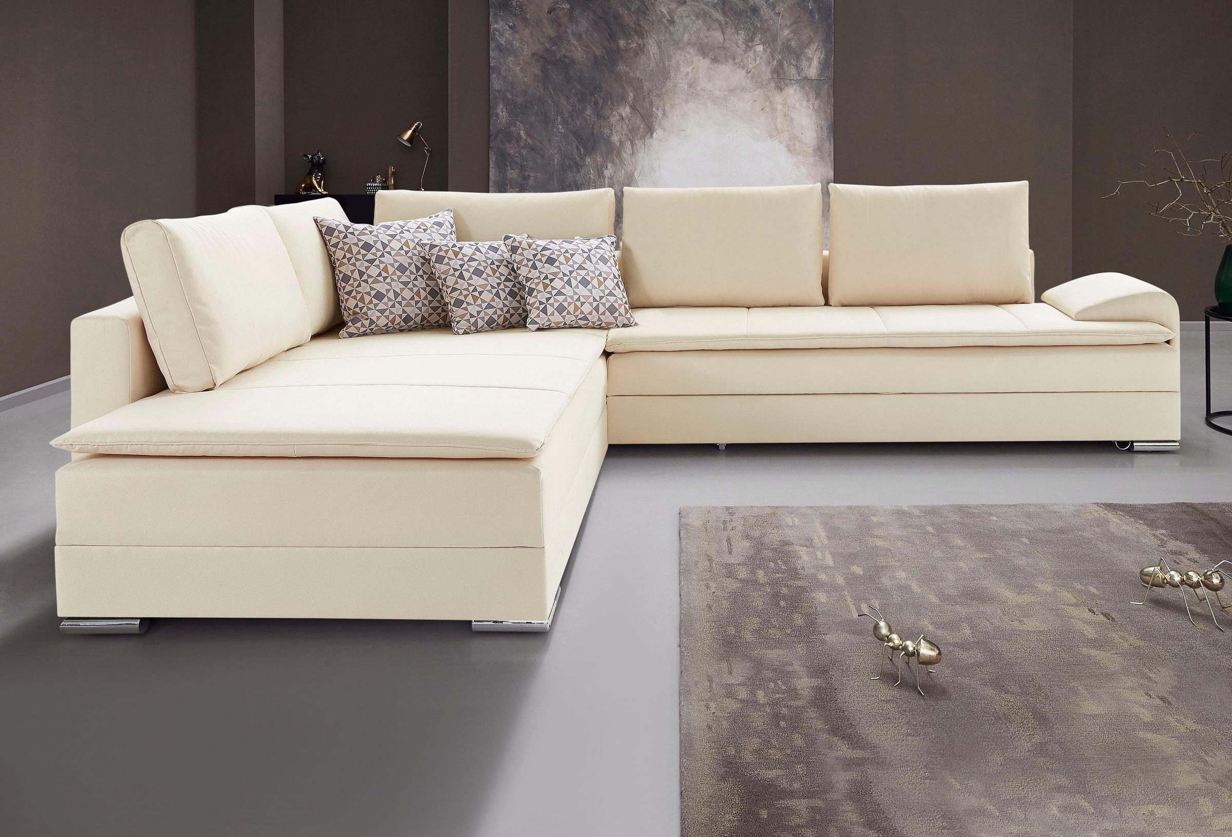 INOSIGN Ecksofa »Boxspringbett Night & Day L-Form mit Dauer-Schlaffunktion günstig online kaufen