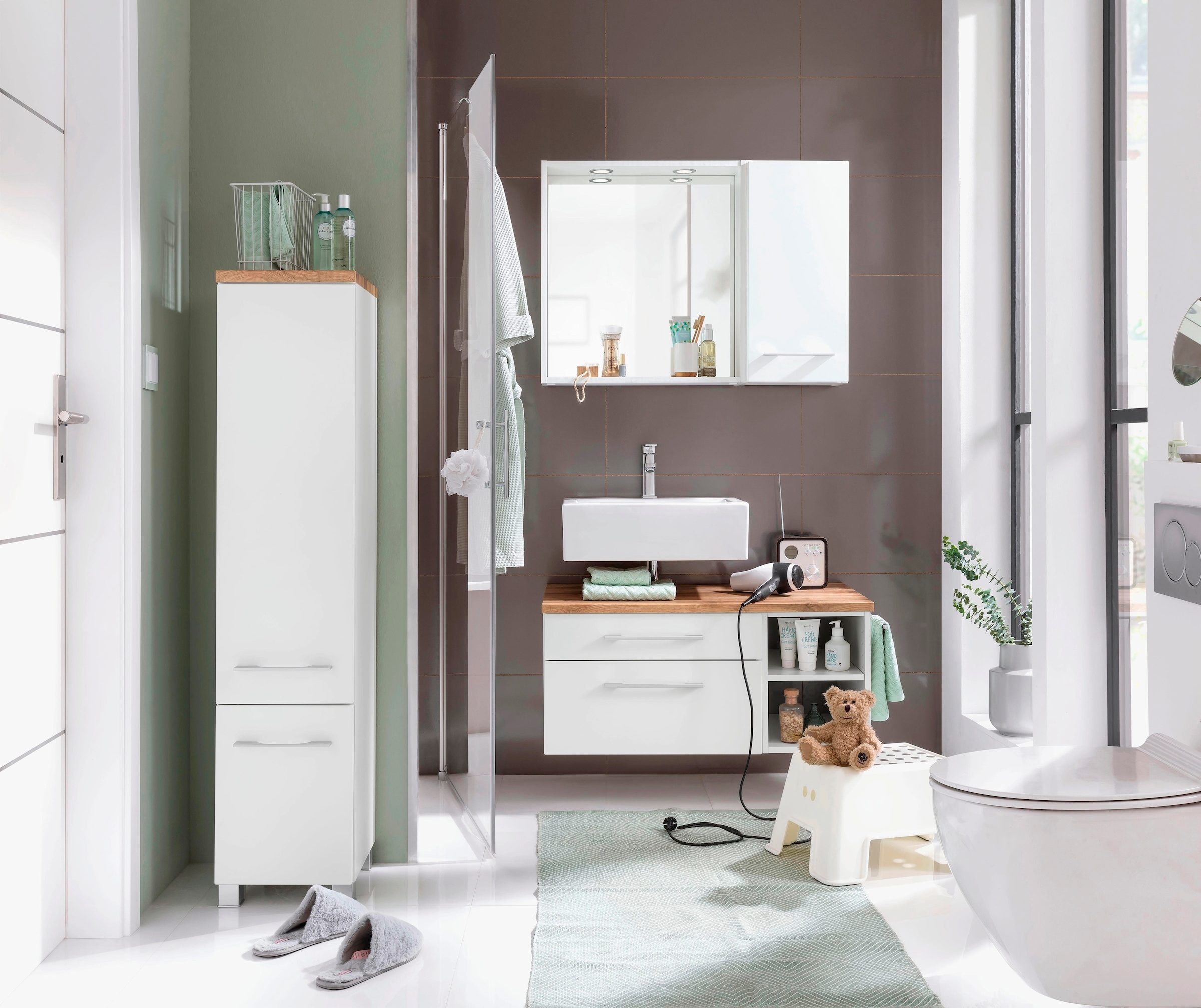 welltime Badmöbel-Set »Davos« 3 Stk. tlg. günstig online kaufen