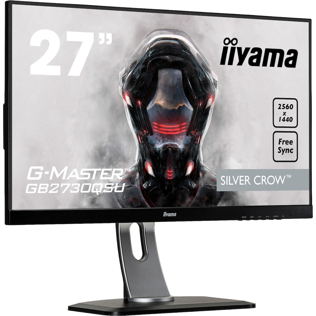 Iiyama Gaming-LED-Monitor »GB2730QSU«, 68,5 cm/27 Zoll, 2560 x 1440 px, WQHD, 1 ms Reaktionszeit, 75 Hz