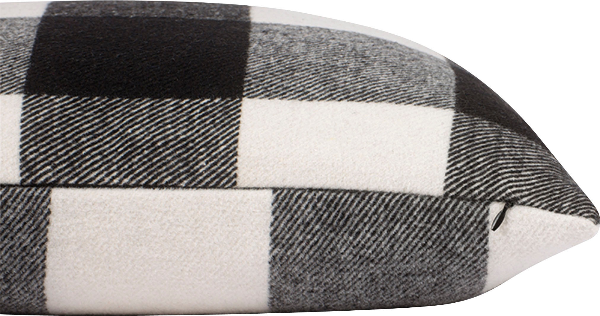 TOM TAILOR HOME Dekokissen »Big Check«, im modernen Salt & Pepper Look, Kissenhülle ohne Füllung, 1 Stück