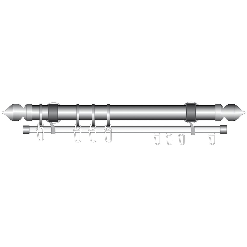 Liedeco U-Schiene »U-STORELAU01GS«, 1 läufig-läufig, Fixmaß