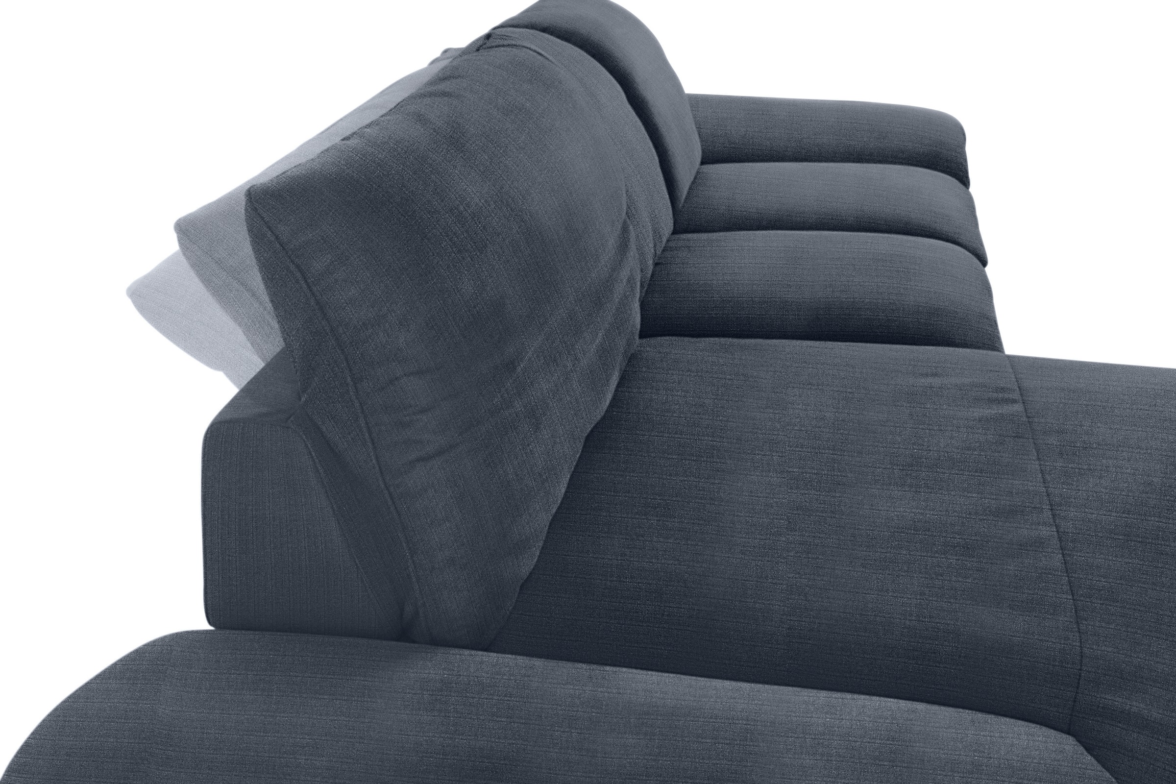 W.SCHILLIG Ecksofa »enjoy&MORE, Designsofa, elegant und bequem, L-Form«, Sitztiefenverstellung, Füße schwarz pulverbeschichtet, Breite 310 cm