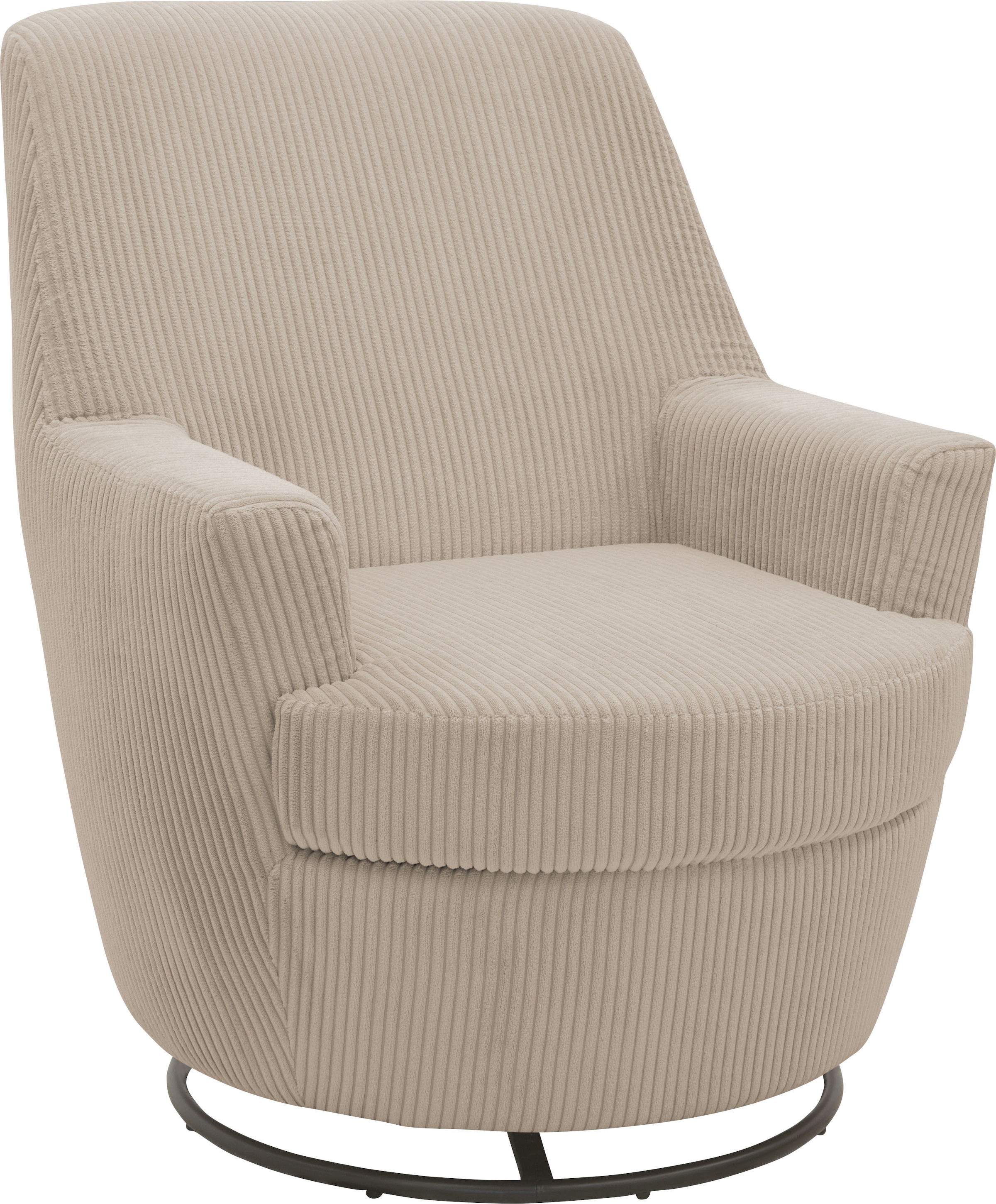 INOSIGN Drehsessel »HETTY, Drehsessel mit Wippfunktion, Lese-Sessel in Cord günstig online kaufen