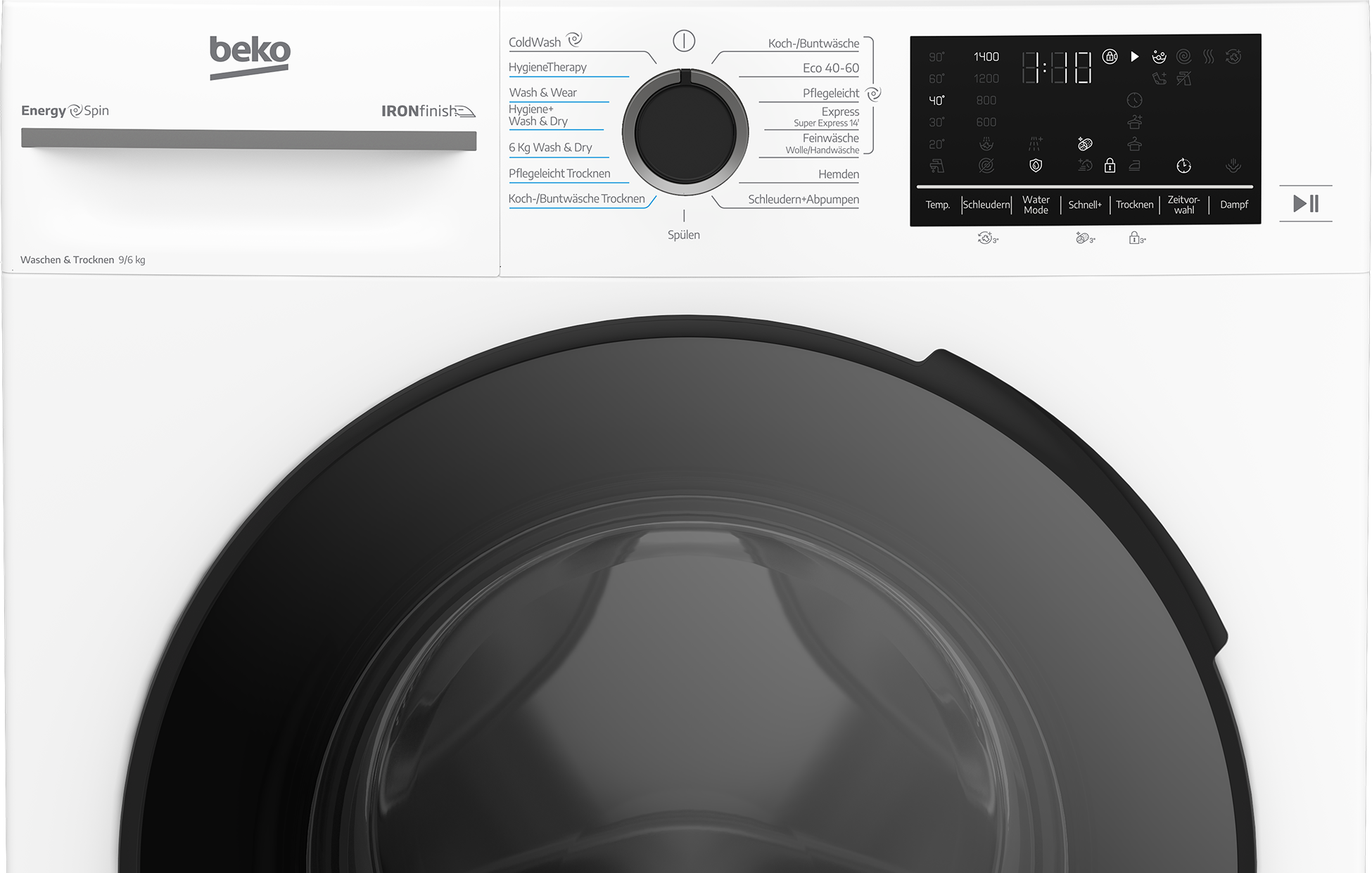 BEKO Waschtrockner »BM3DT4944W« 9 kg /6 kg 76 dB(A) Dampfunterstützung für frischere Wäsche und weniger Falten