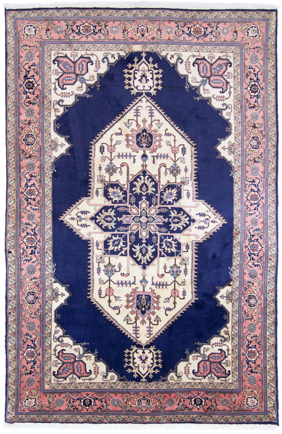 morgenland Wollteppich »Ardebil Medaillon Blu scuro 257 x 187 cm«, rechteck günstig online kaufen