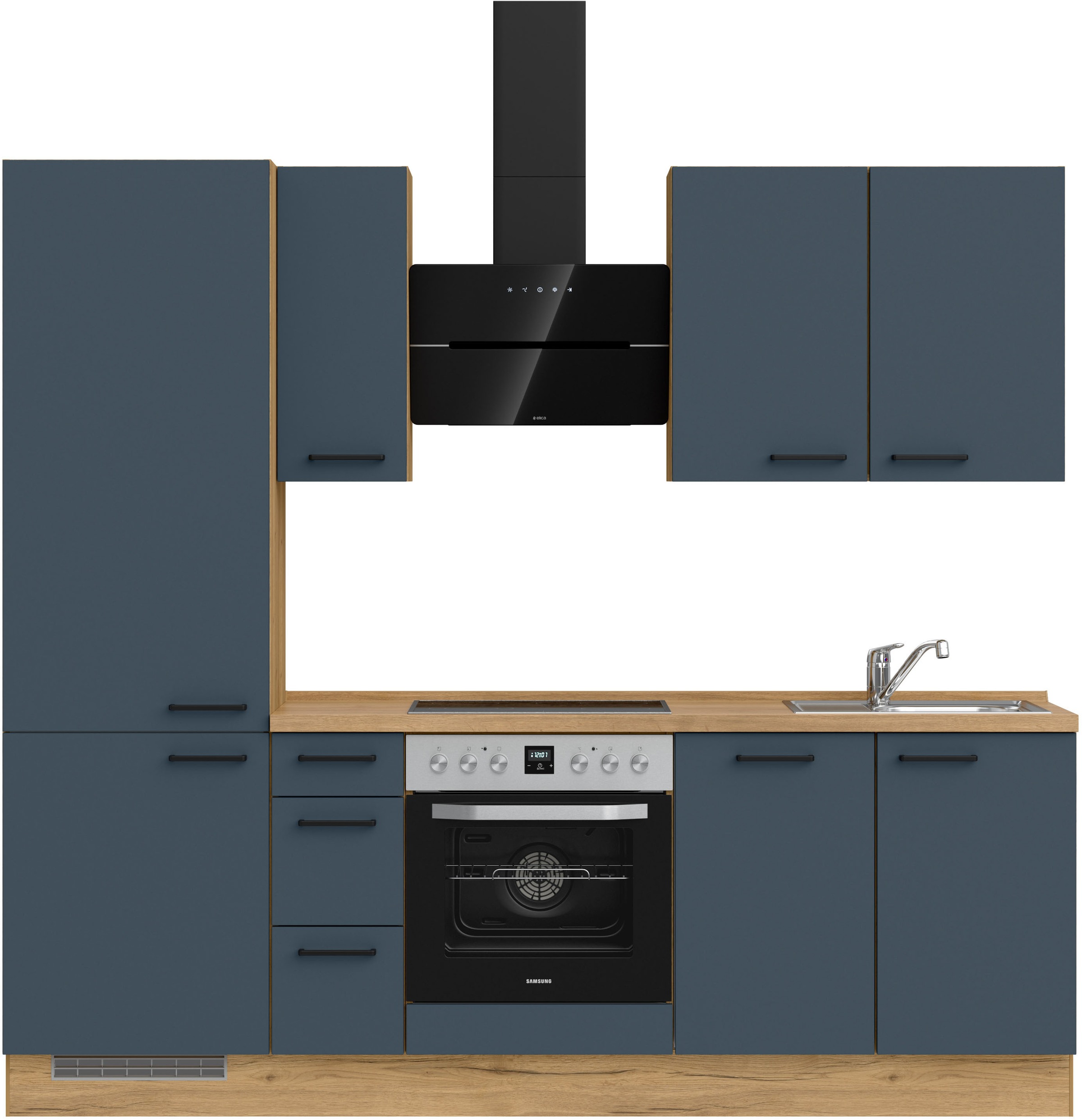 nobilia® Küchenzeile »"Easytouch II"« vormontiert, Ausrichtung wählbar, Bre günstig online kaufen