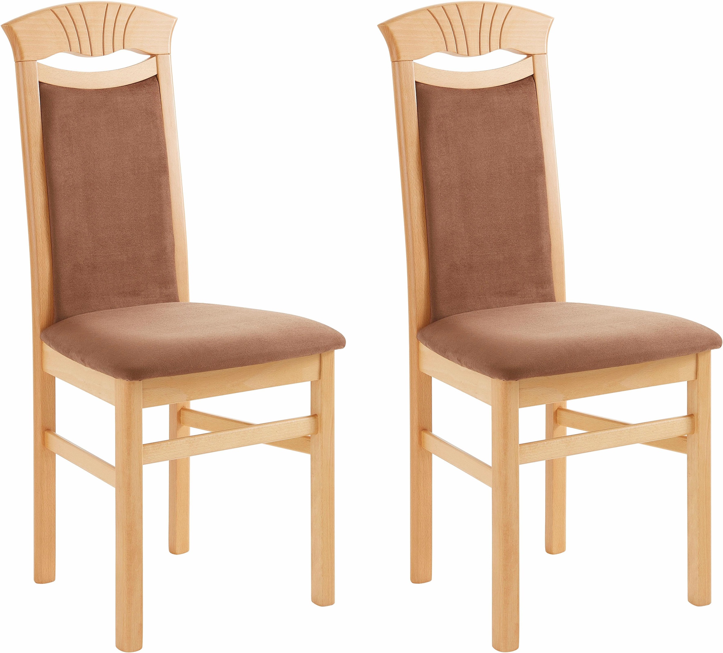 Home affaire Esszimmerstuhl »Franz«, (Set), 2 St., Microfaser, strapazierfä günstig online kaufen
