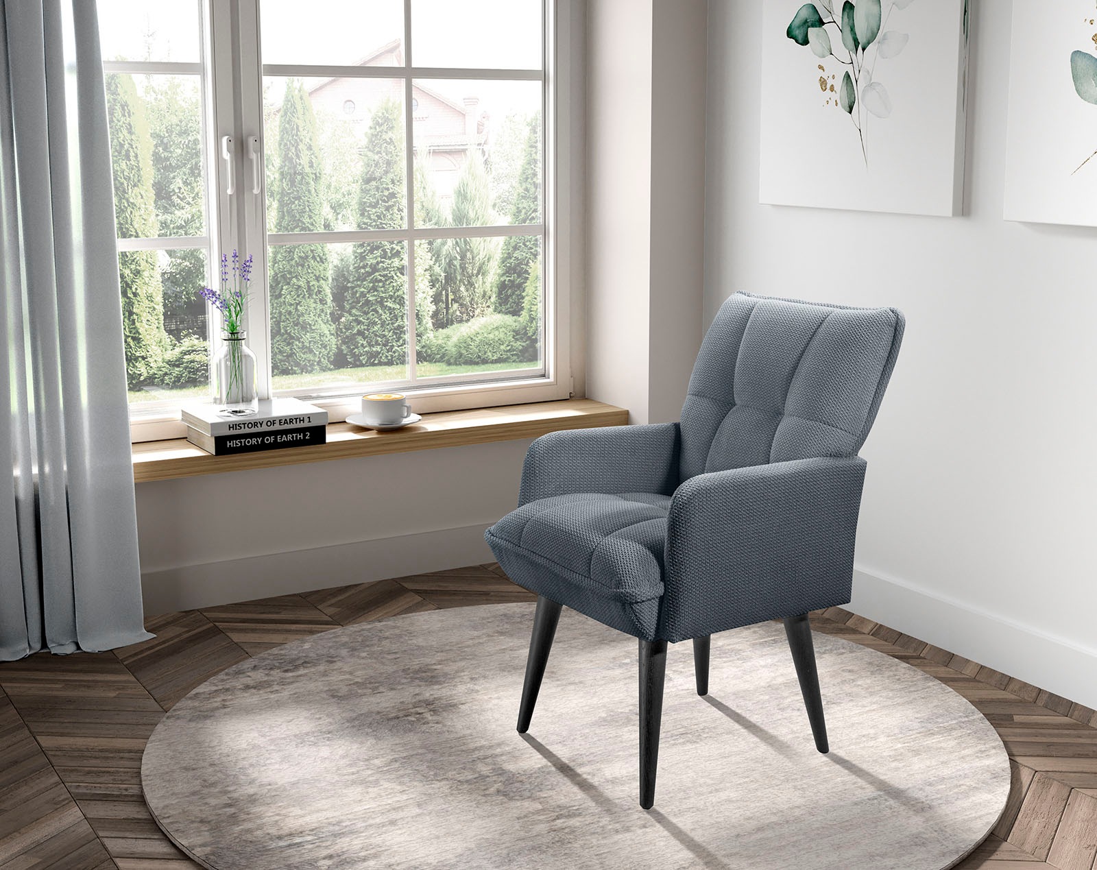 exxpo - sofa fashion Esszimmerstuhl »Mocca« () Armlehnenstuhl, bequem gepol günstig online kaufen