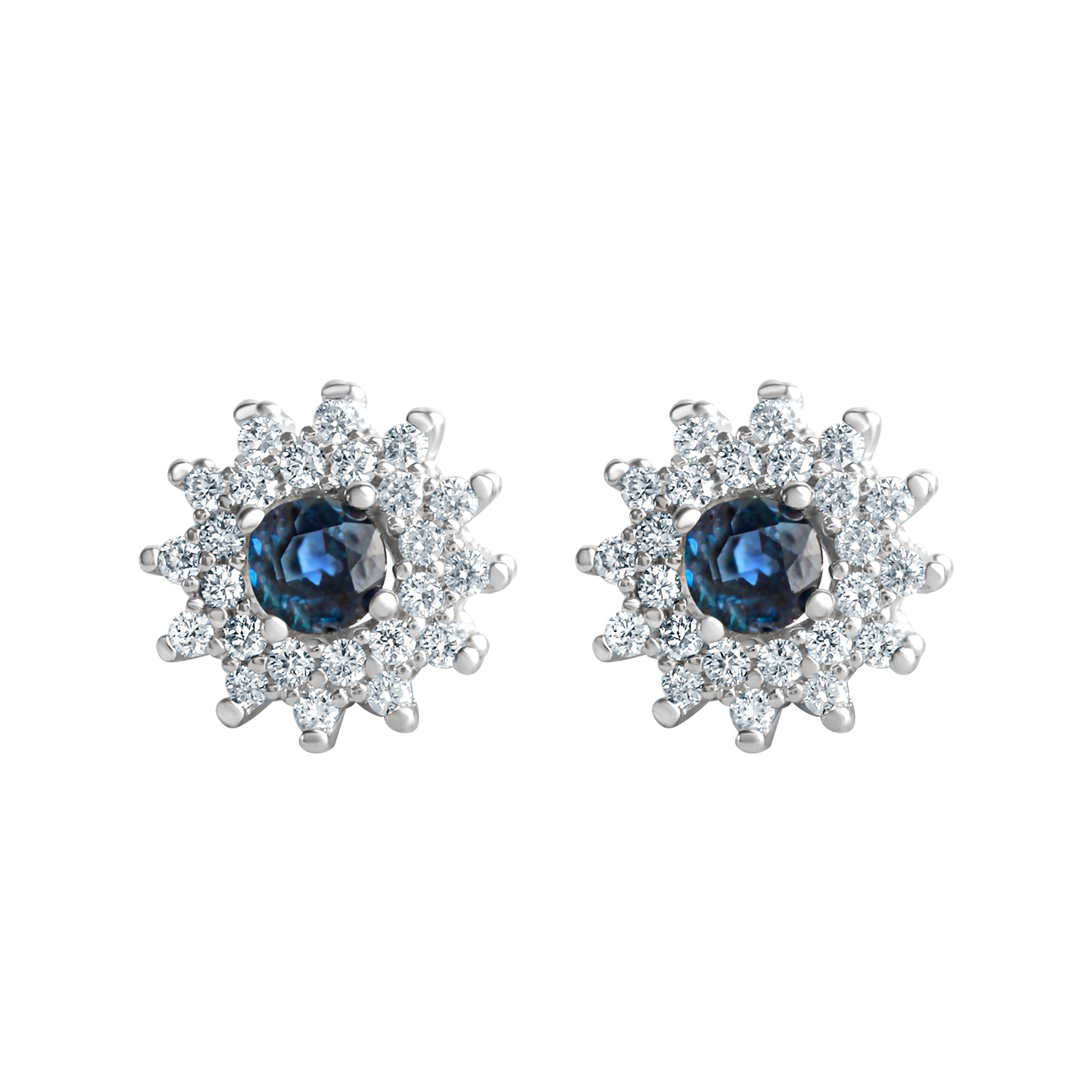 Orolino Paar Ohrstecker »585 Gold mit Brillanten 0,22ct. und Safir blau«