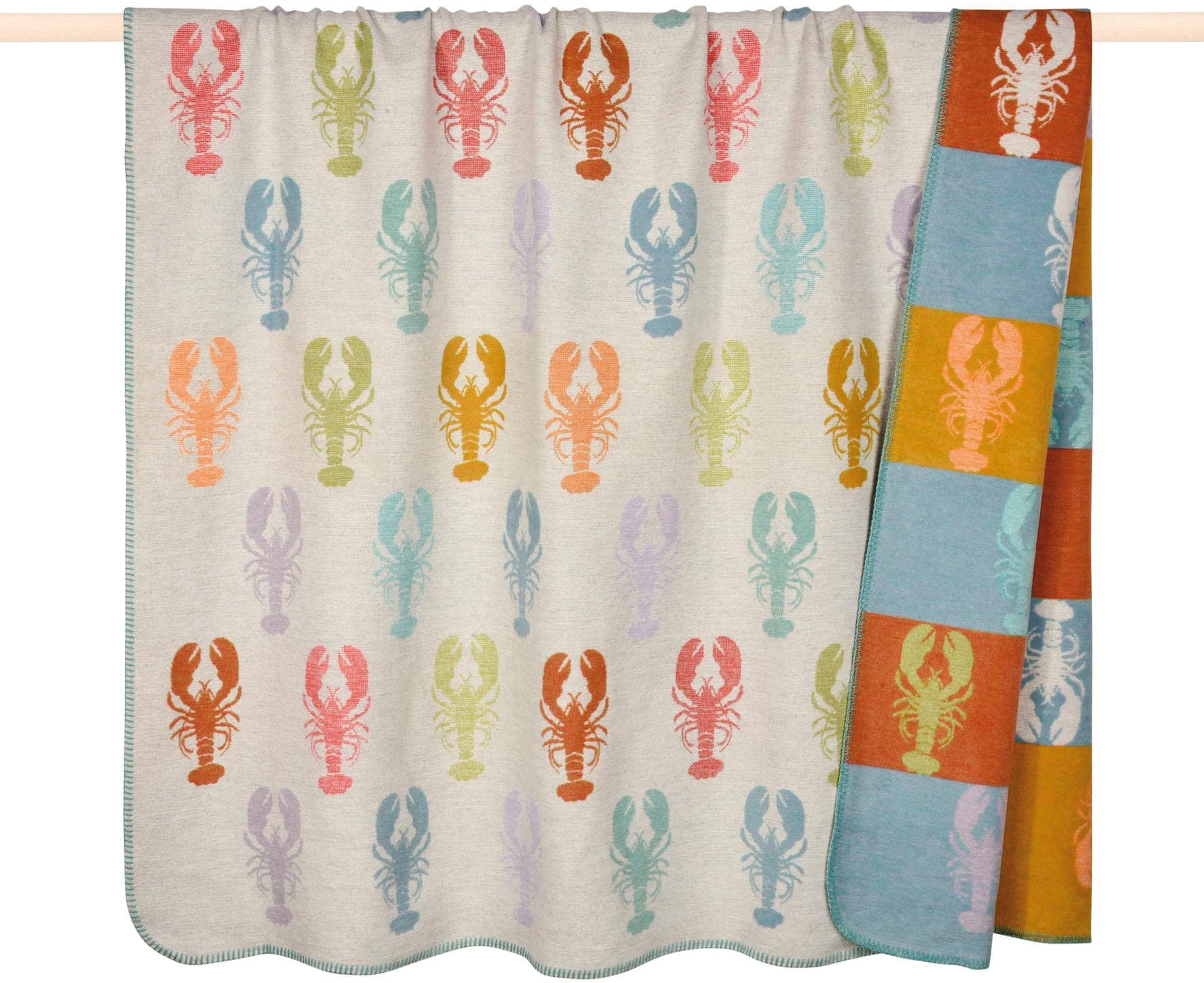 PAD Wohndecke »Lobster«, mit Hummermotiven, Kuscheldecke günstig online kaufen