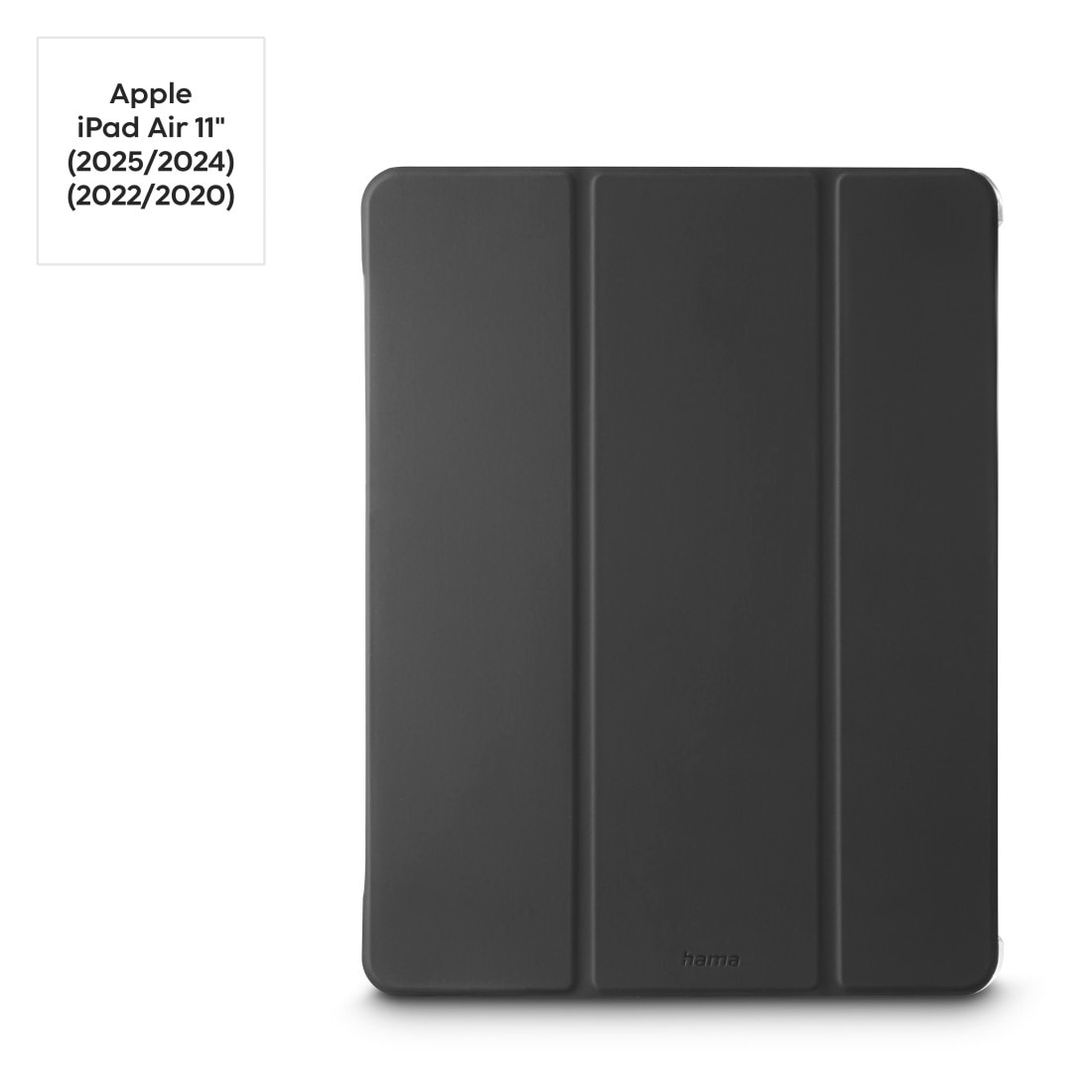 Hama Tablet-Hülle »Tablet-Hülle mit Standfunktion für iPad Air 10.9“ und 11“, schwarz« iPad Air 11" (2024/2025) Magnetischer Deckel, Standfunktion, transparente Rückseite, leicht