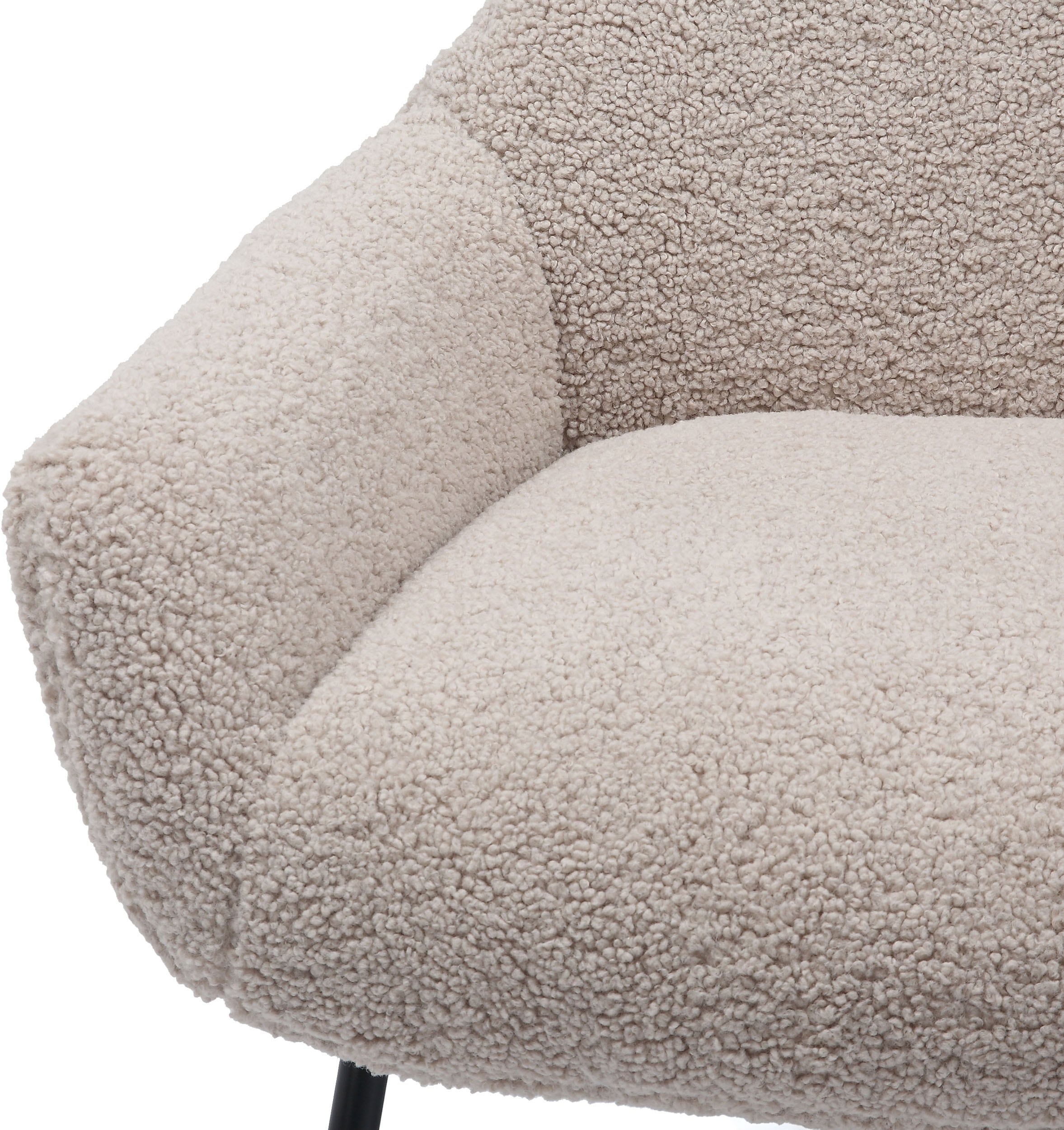SalesFever Sessel, (Set, 2 St.), mit Bezug in Teddyfelloptik