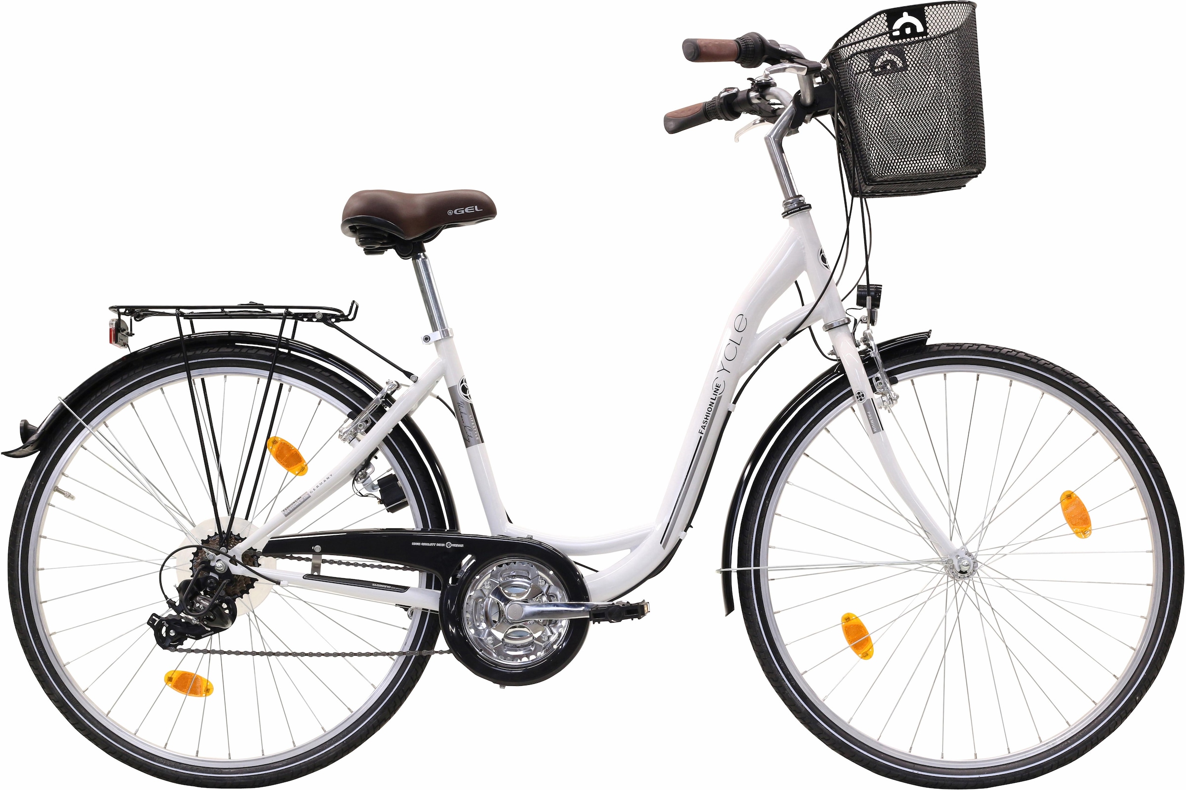 Bild von FASHION LINE Cityrad, 21 Gang, Shimano, TY 300 Schaltwerk, Kettenschaltung, für Damen, Kettenschaltung