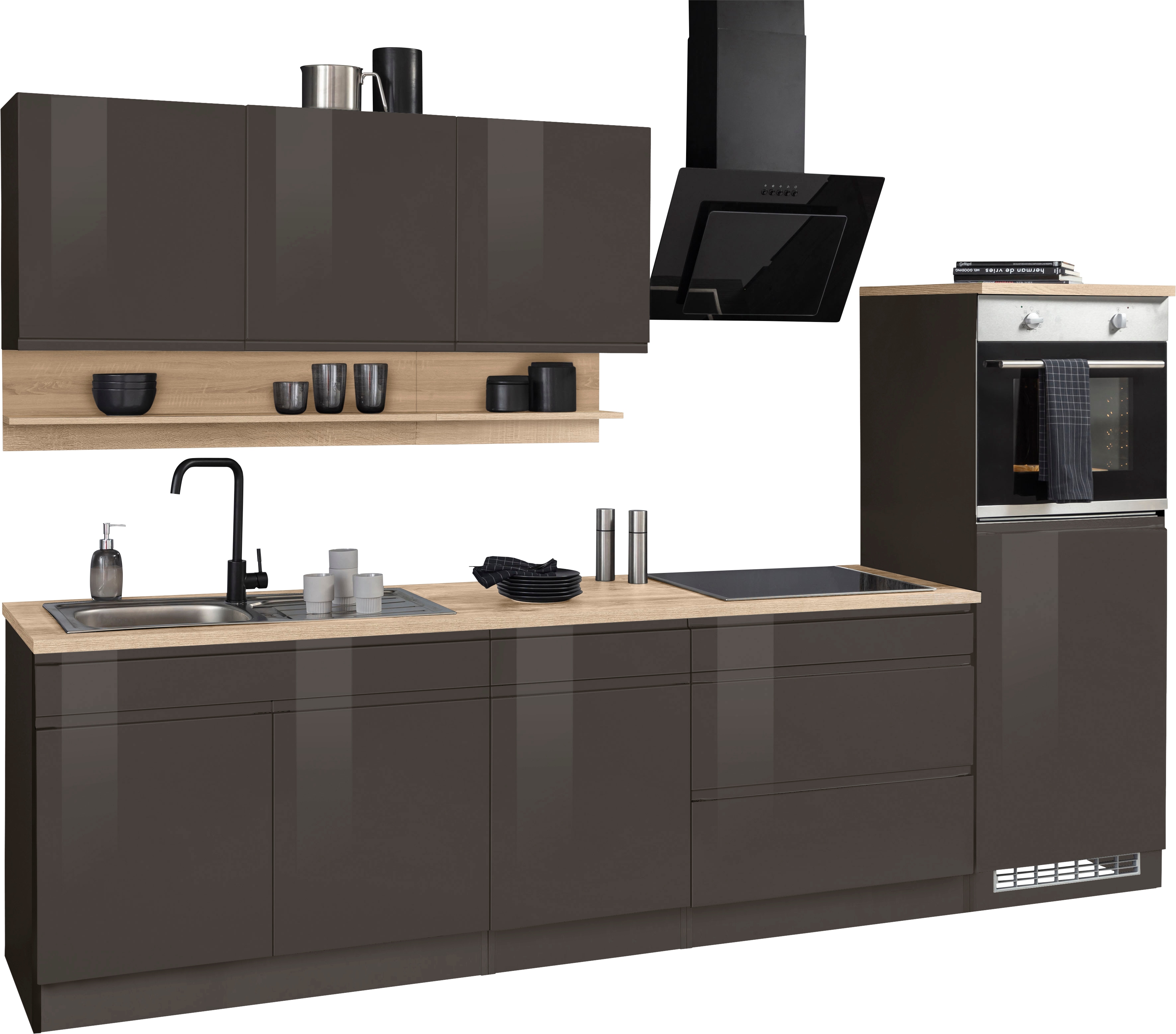 KOCHSTATION Küchenzeile »KS-Virginia« Breite 290 cm, wahlweise mit Induktio günstig online kaufen