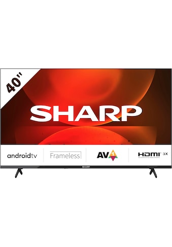 LED-Fernseher »SHARP 40FH2EA Full HD Frameless Android TV 101cm (40 Zoll), 3X HDMI«,...