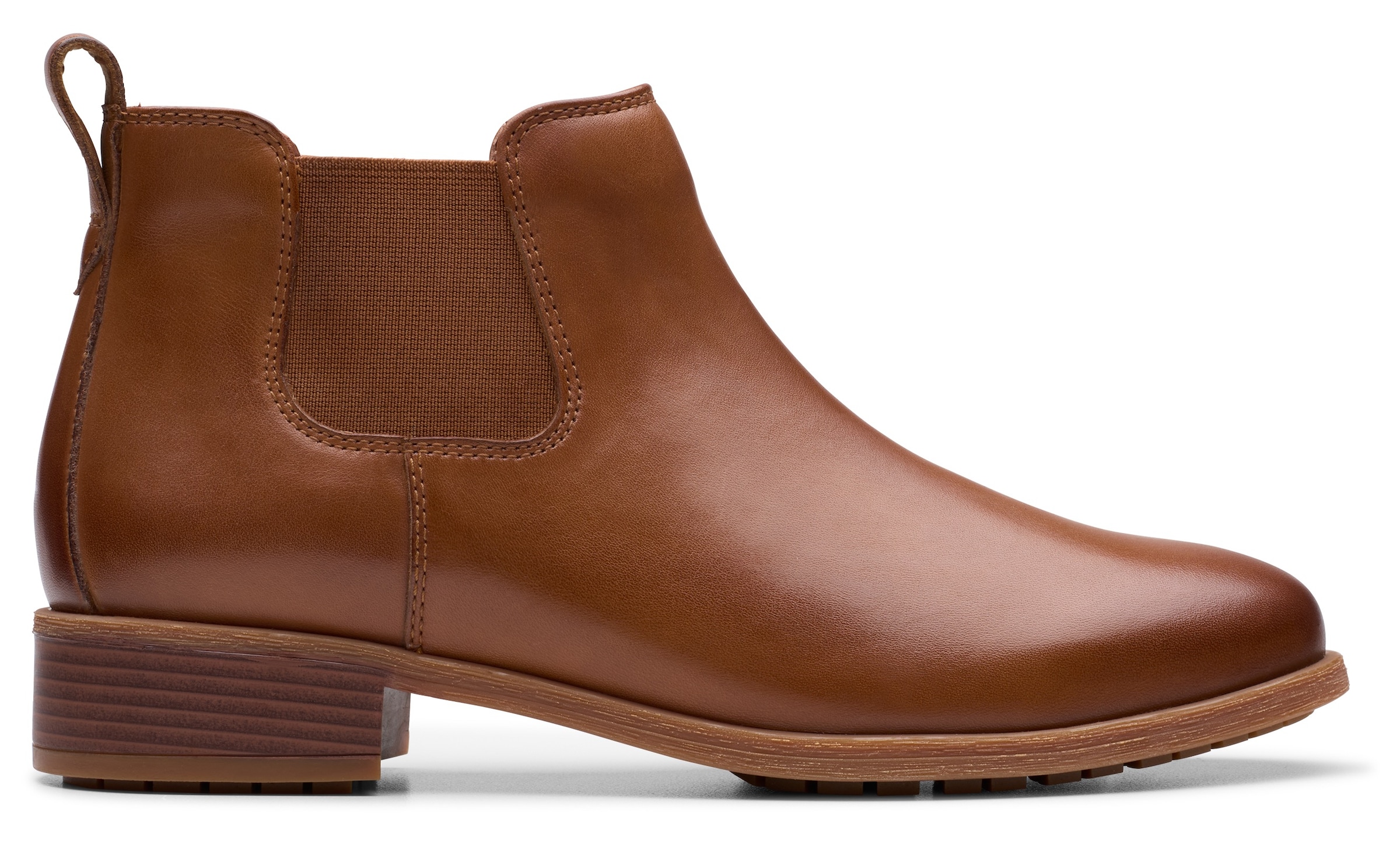 Clarks Chelseaboots »Havisham Top«, Stiefelette mit Wechselfußbett
