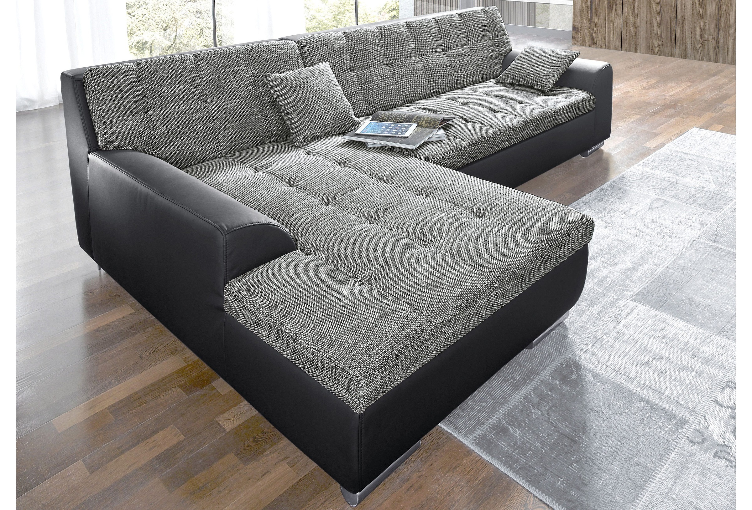 DOMO collection Ecksofa »Treviso viele Bezüge, auch in Cord, L-Form, B/T/H: günstig online kaufen