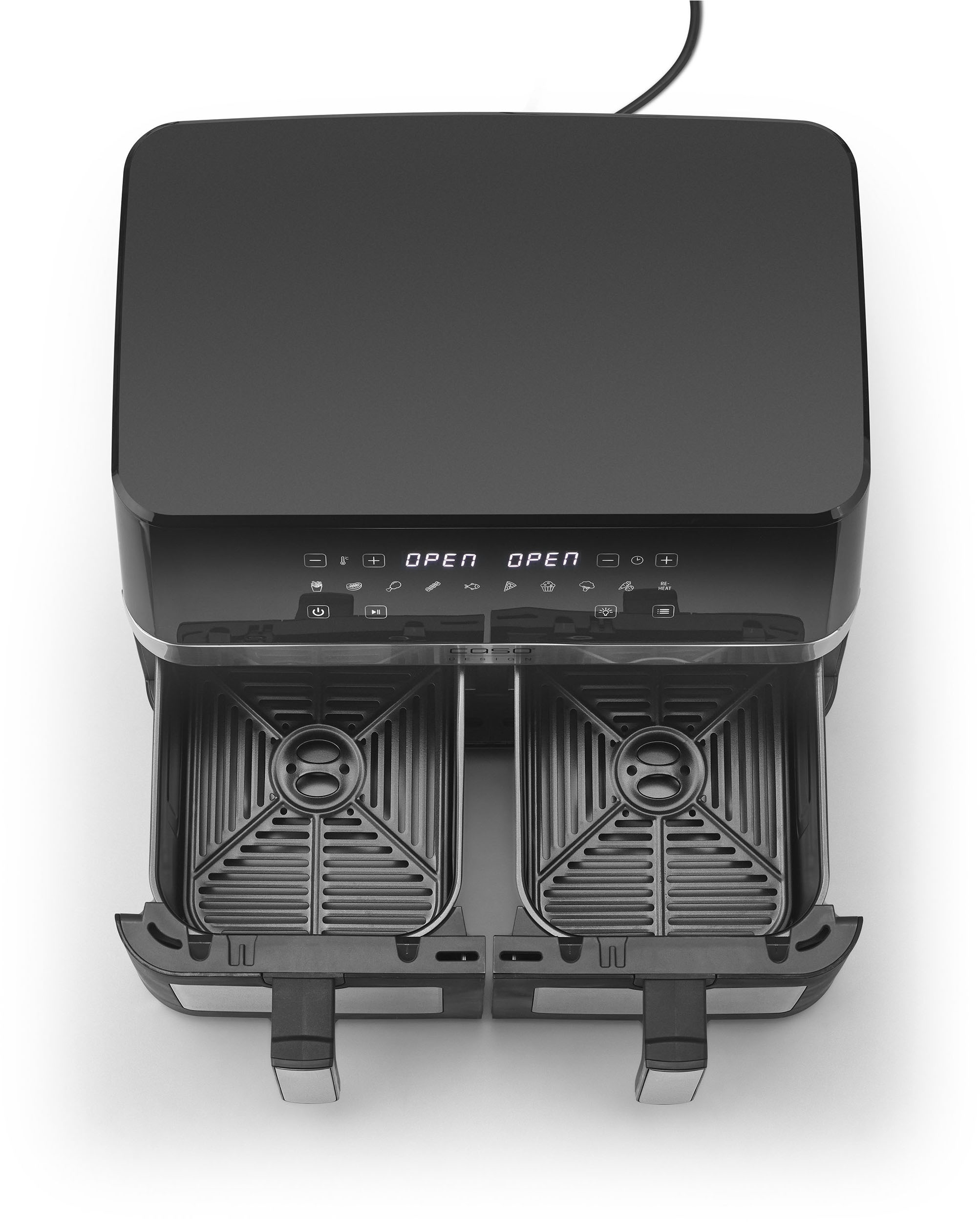 Caso Heißluftfritteuse »3186  Design AirFry DuoChef« 2200 W Fassungsvermögen 0 l
