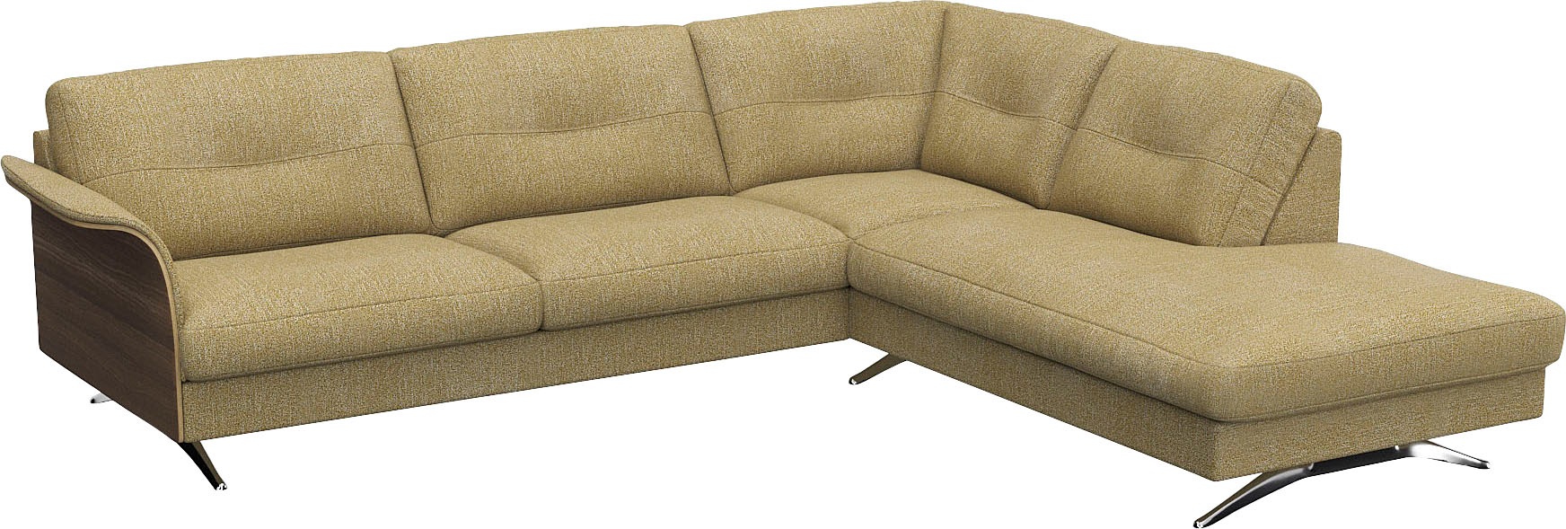 FLEXLUX Ecksofa »Glow, super bequem durch hochwertigem Sitzaufbau mit Feder günstig online kaufen