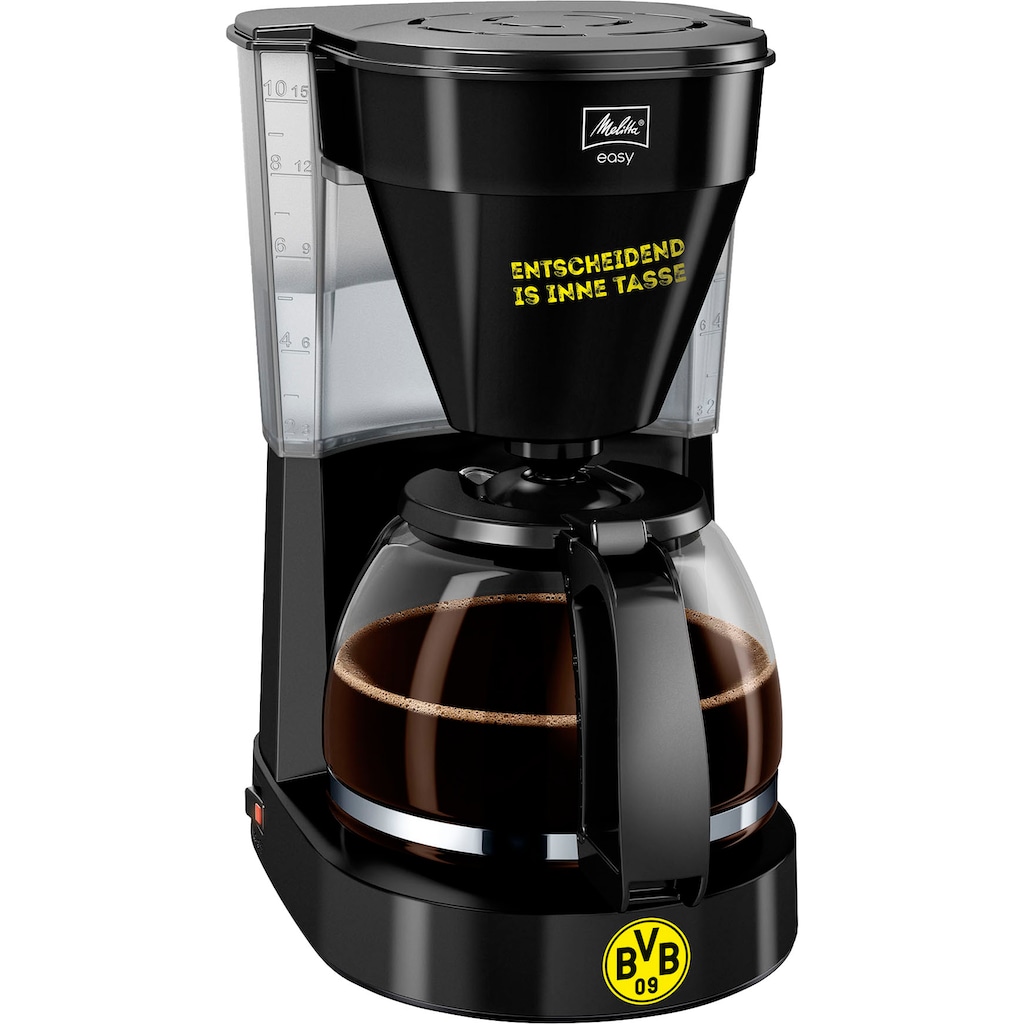 Melitta Filterkaffeemaschine »Easy BVB-Edition«, 1,25 l Kaffeekanne, Korbfilter, 1x4