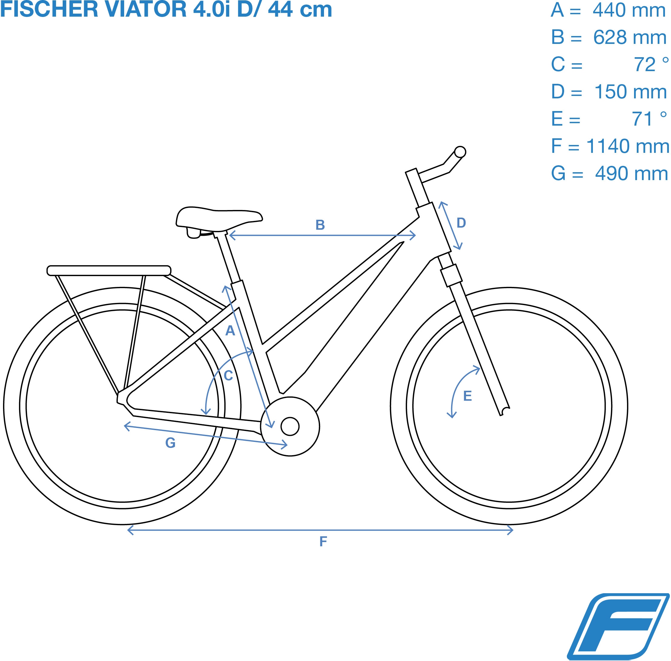 FISCHER Fahrrad E-Bike »VIATOR 4.1i Damen 504«, 9 Gang, Pedelec