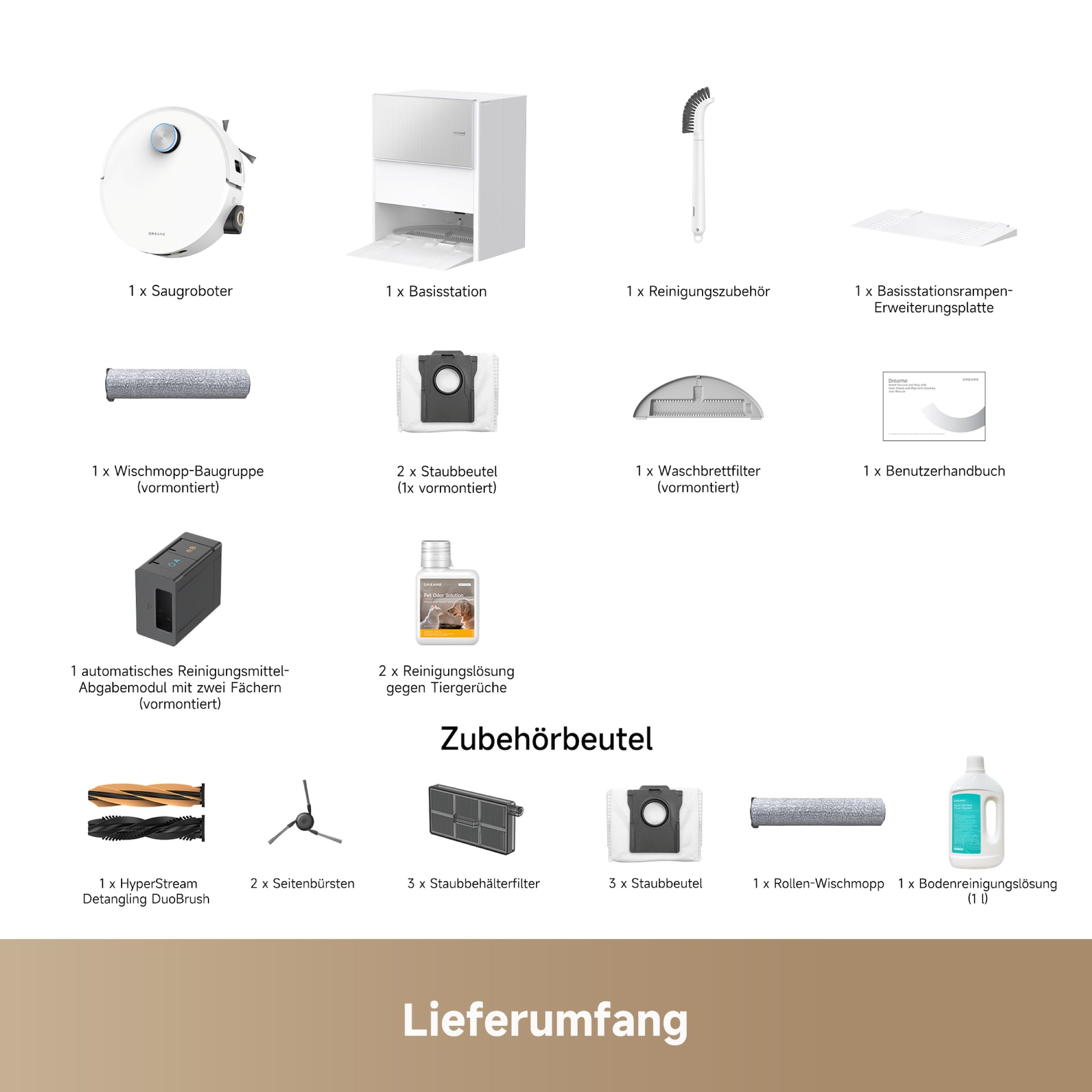 Dreame Nass-Trocken-Saugroboter »Aqua10 Ultra Roller Complete«