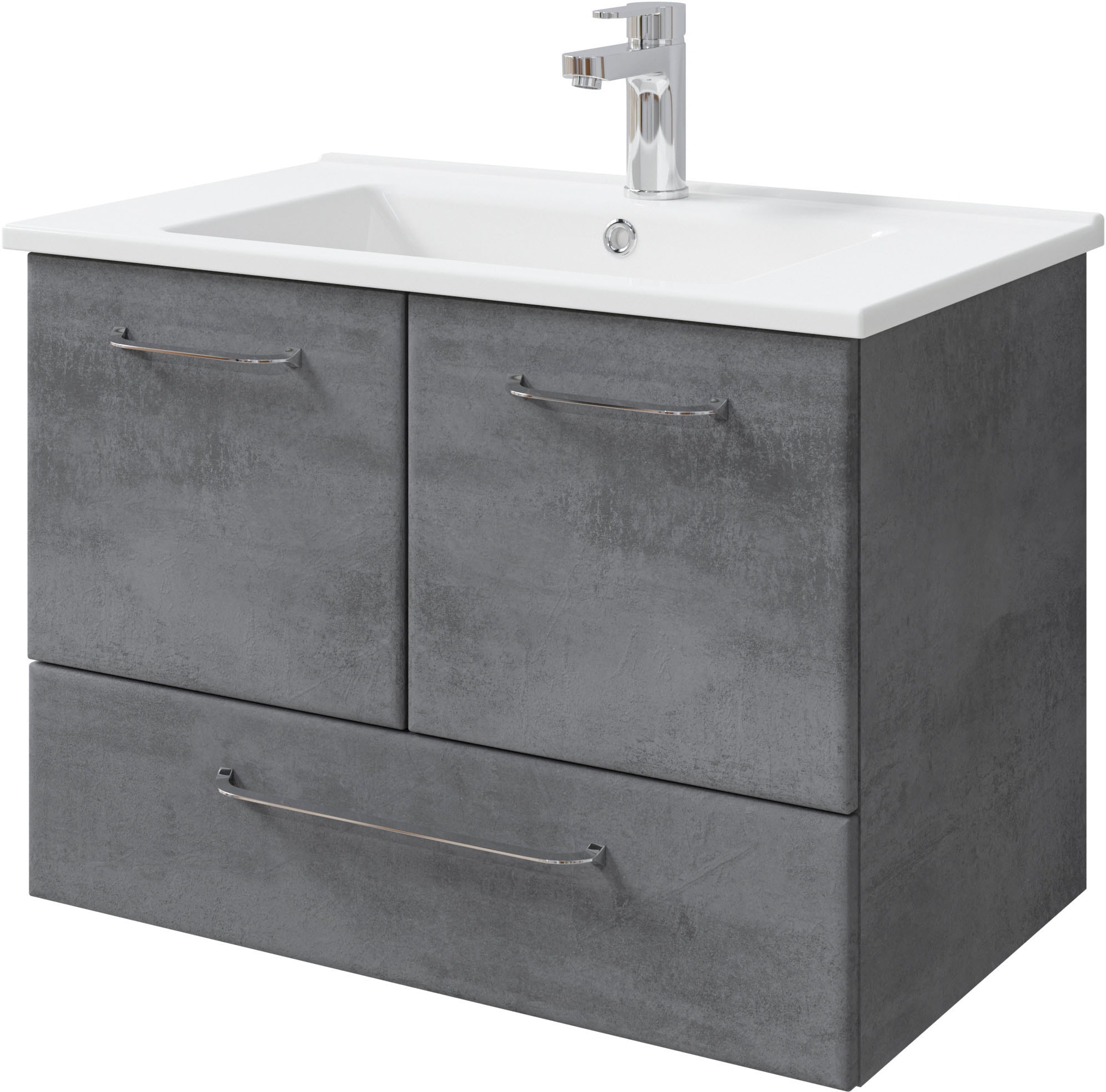 Saphir Badmöbel-Set »Quickset 945 Keramik-Waschtisch mit Unterschrank, 75 c günstig online kaufen