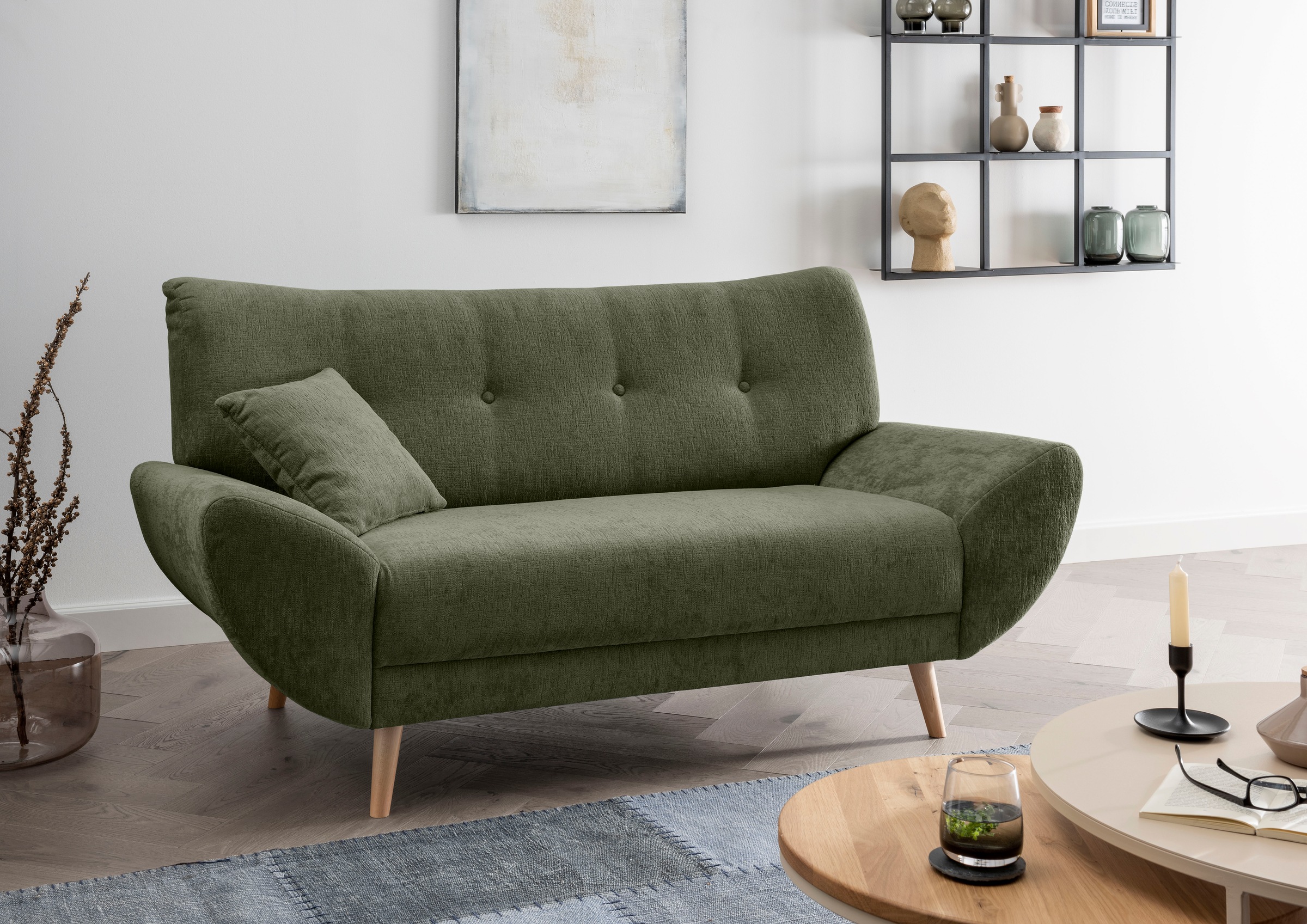 Home affaire Polstergarnitur »Basta« 3-2-1, 3 tlg. tlg. günstig online kaufen