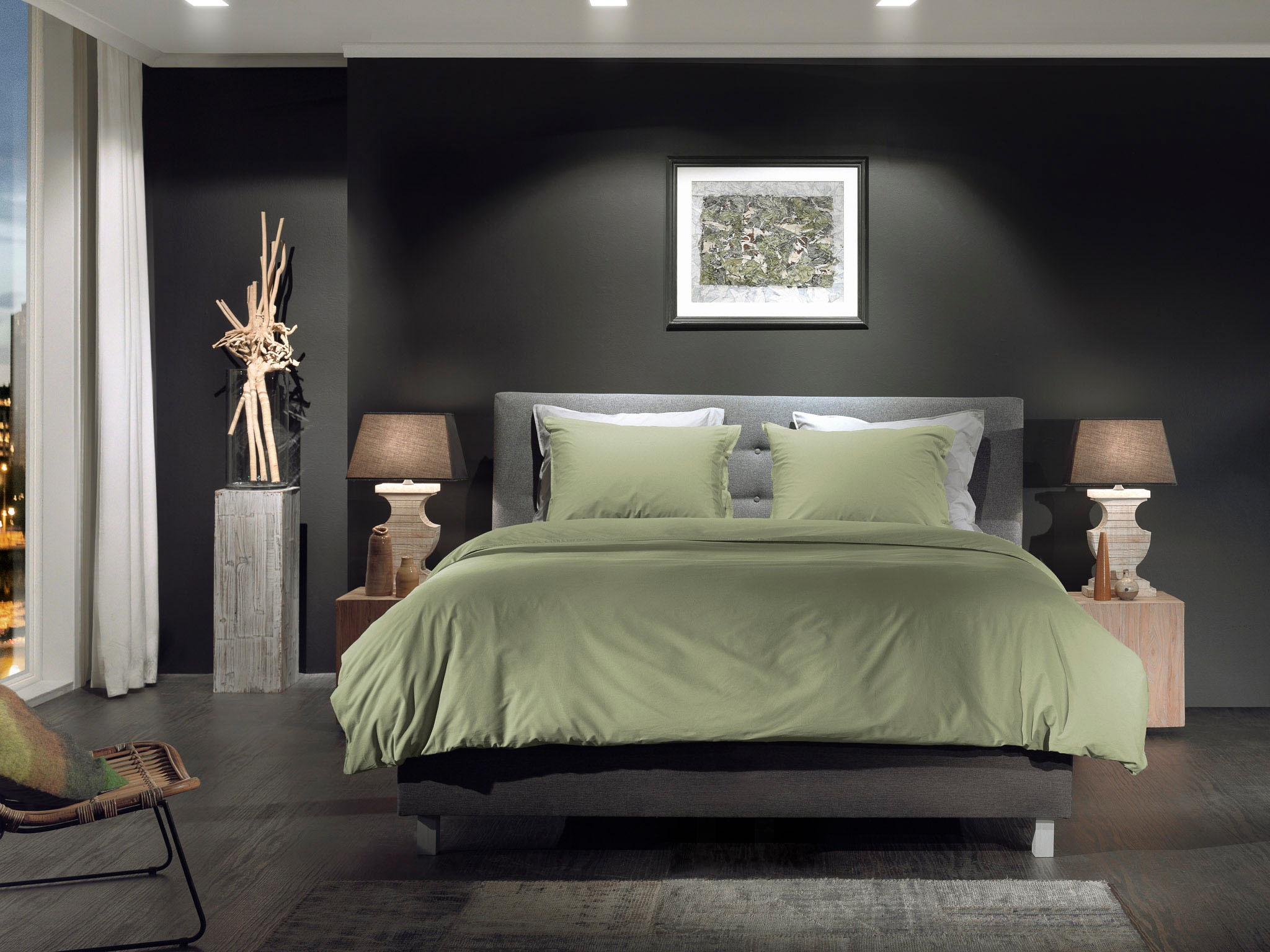 YELLOW Bettwäsche »Percale« 2 Stk. tlg. Uni Design, 100% Baumwolle ab 135x2 günstig online kaufen