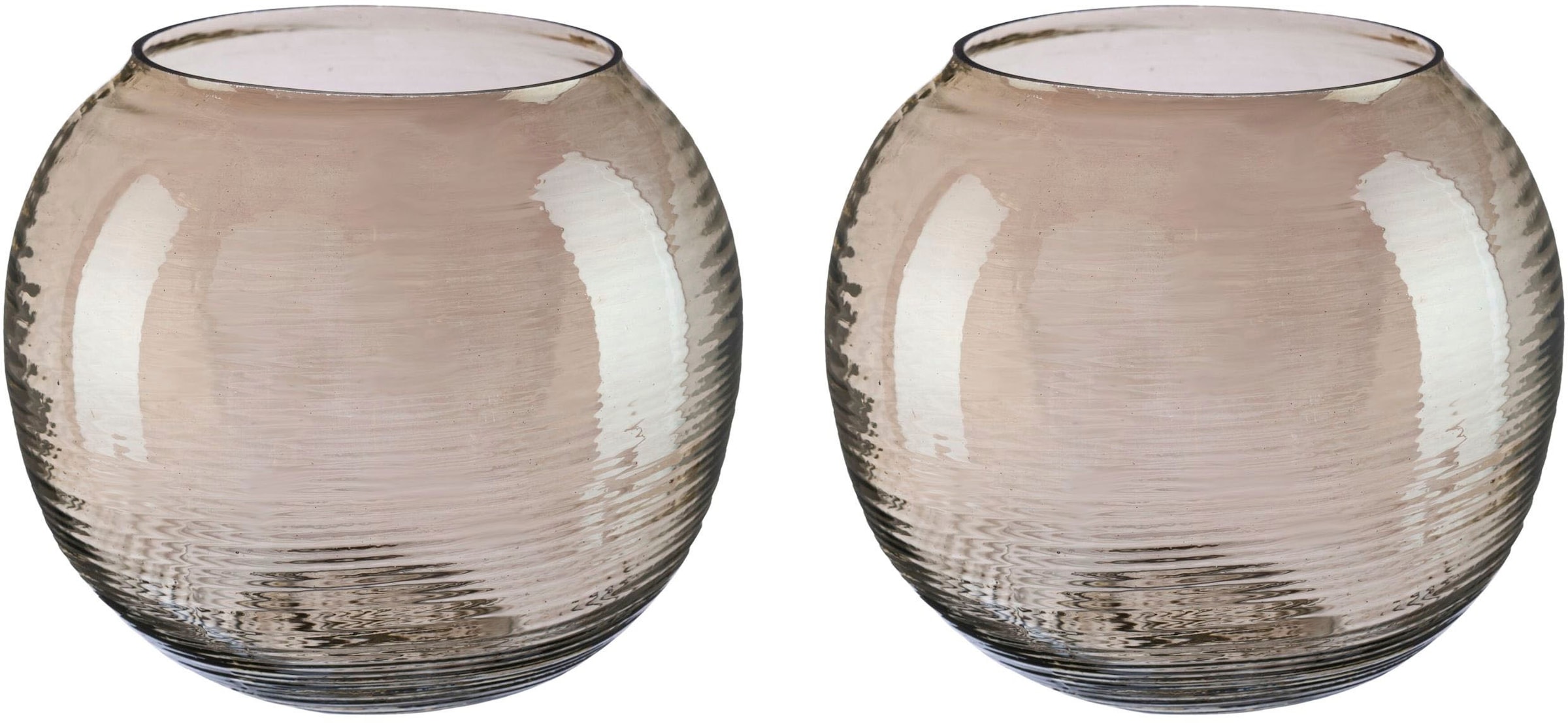 LeGer Home Teelichthalter Aliya«, Glas, 2 (Set, bestellen aus by eleganter mit St.), Gercke Lena Struktur »Kerzenhalter