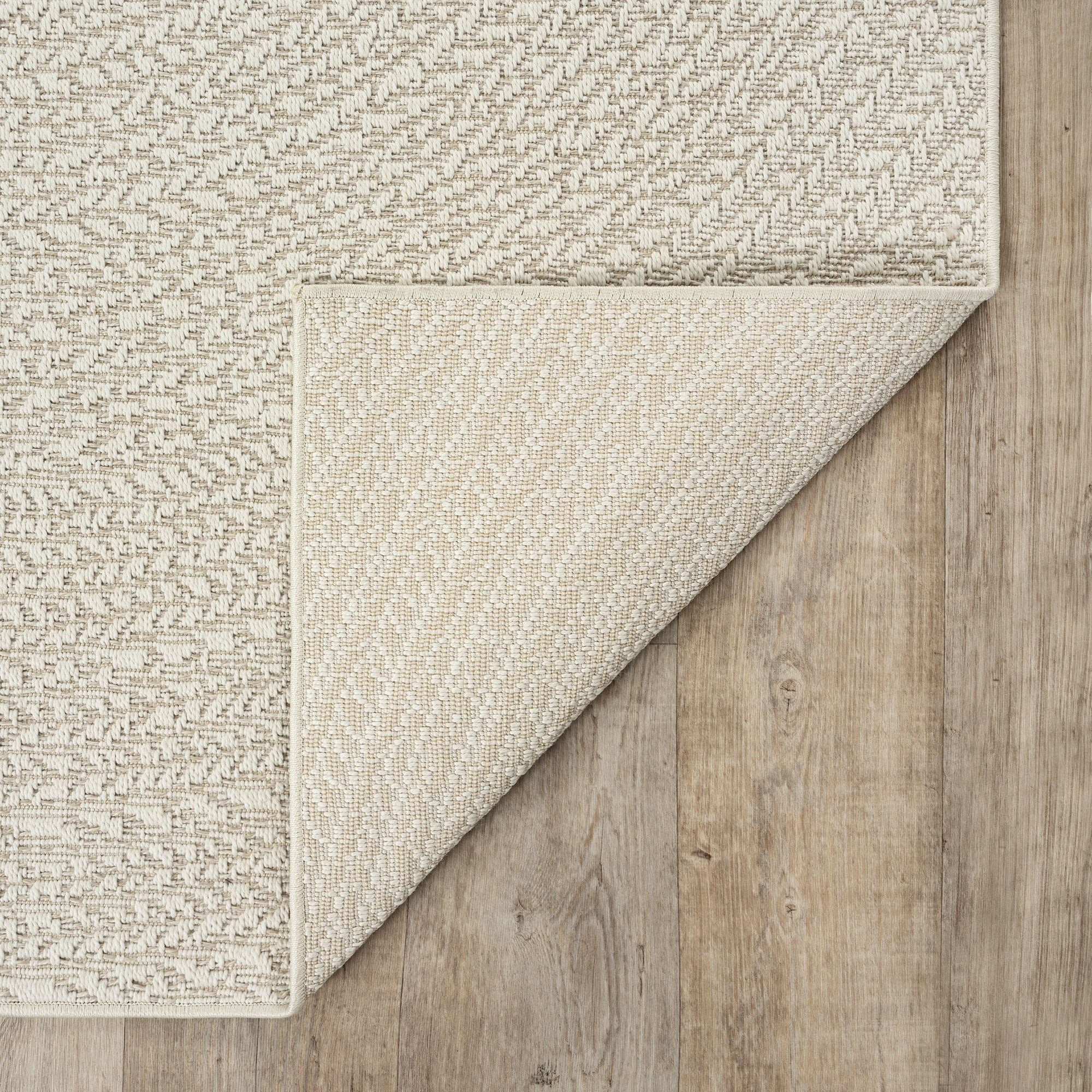 the carpet Teppich »Kansas«, rechteckig, 1 mm Höhe, moderner robuster In und Outdoor Teppich Jute Look
