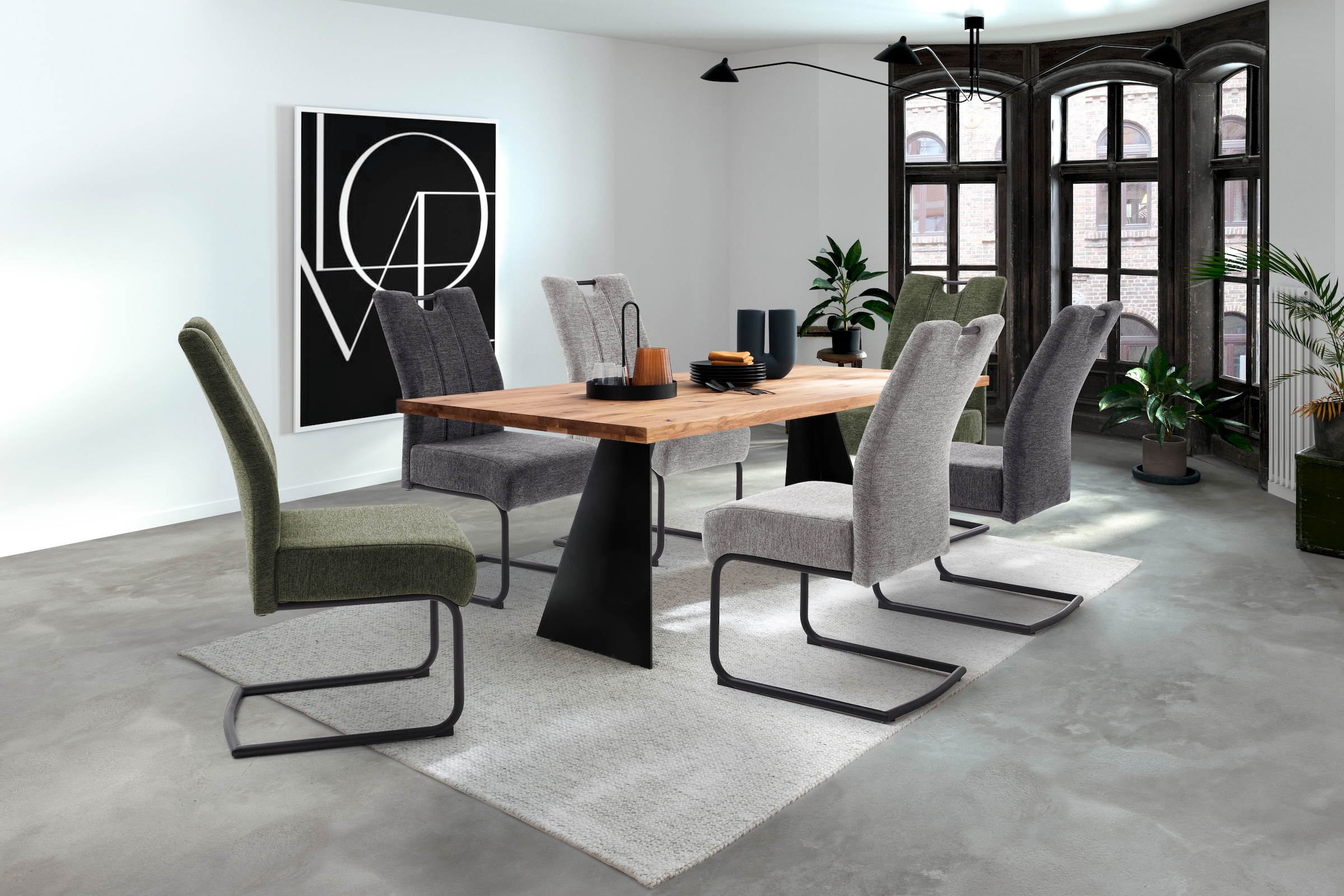 MCA furniture Esszimmerstuhl »AMERY«, Chenilleoptik auf Rechnung kaufen | Stühle