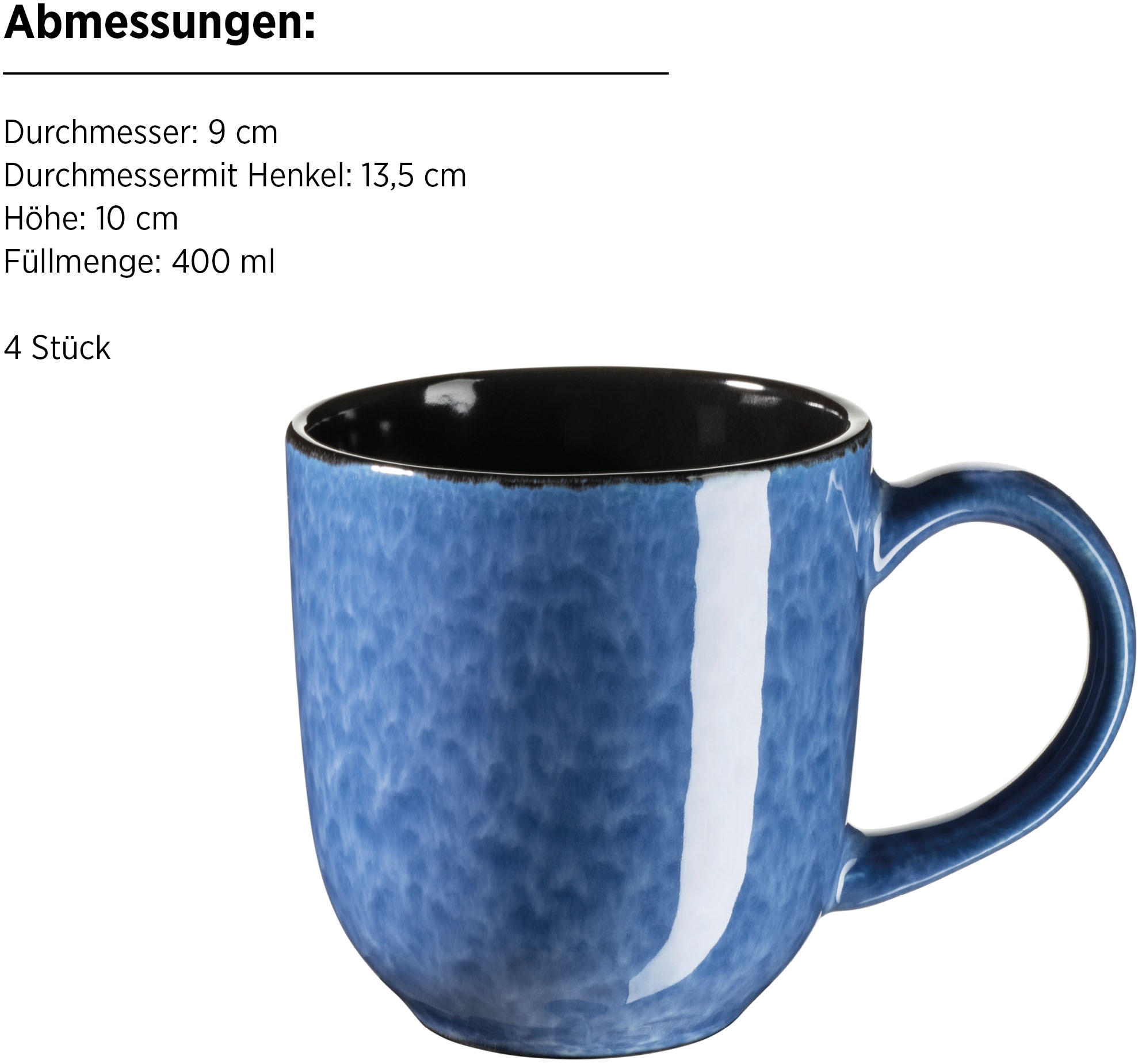MÄSER Kombiservice »FILIPPA, Kombiservice, Steinzeug«, (Set, 16 tlg.), Geschirr-Set, Service