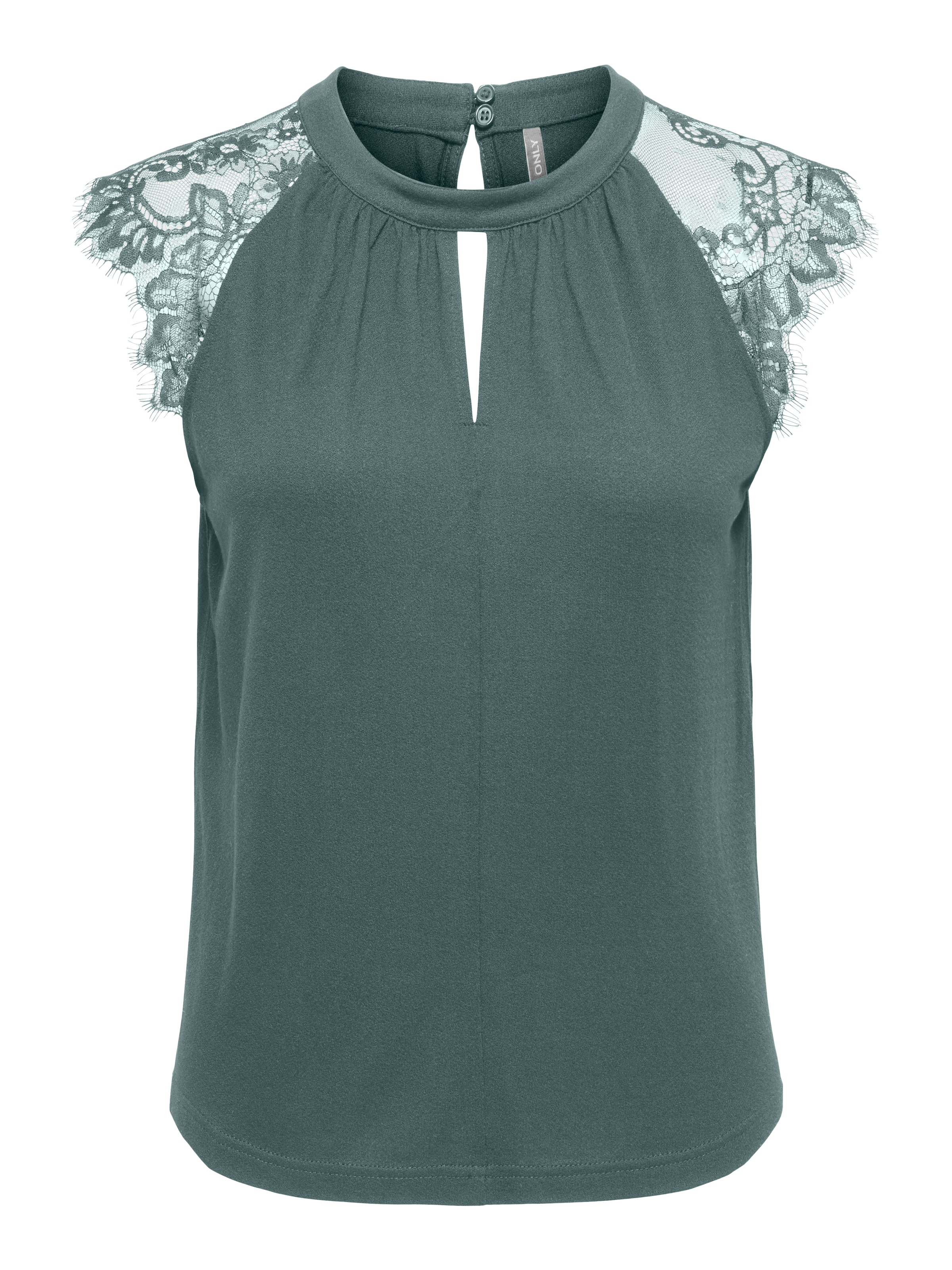 ONLY Kurzarmshirt »ONLNICOLA S/S TOP CS JRS« Viskose, regular fit, Rundhals