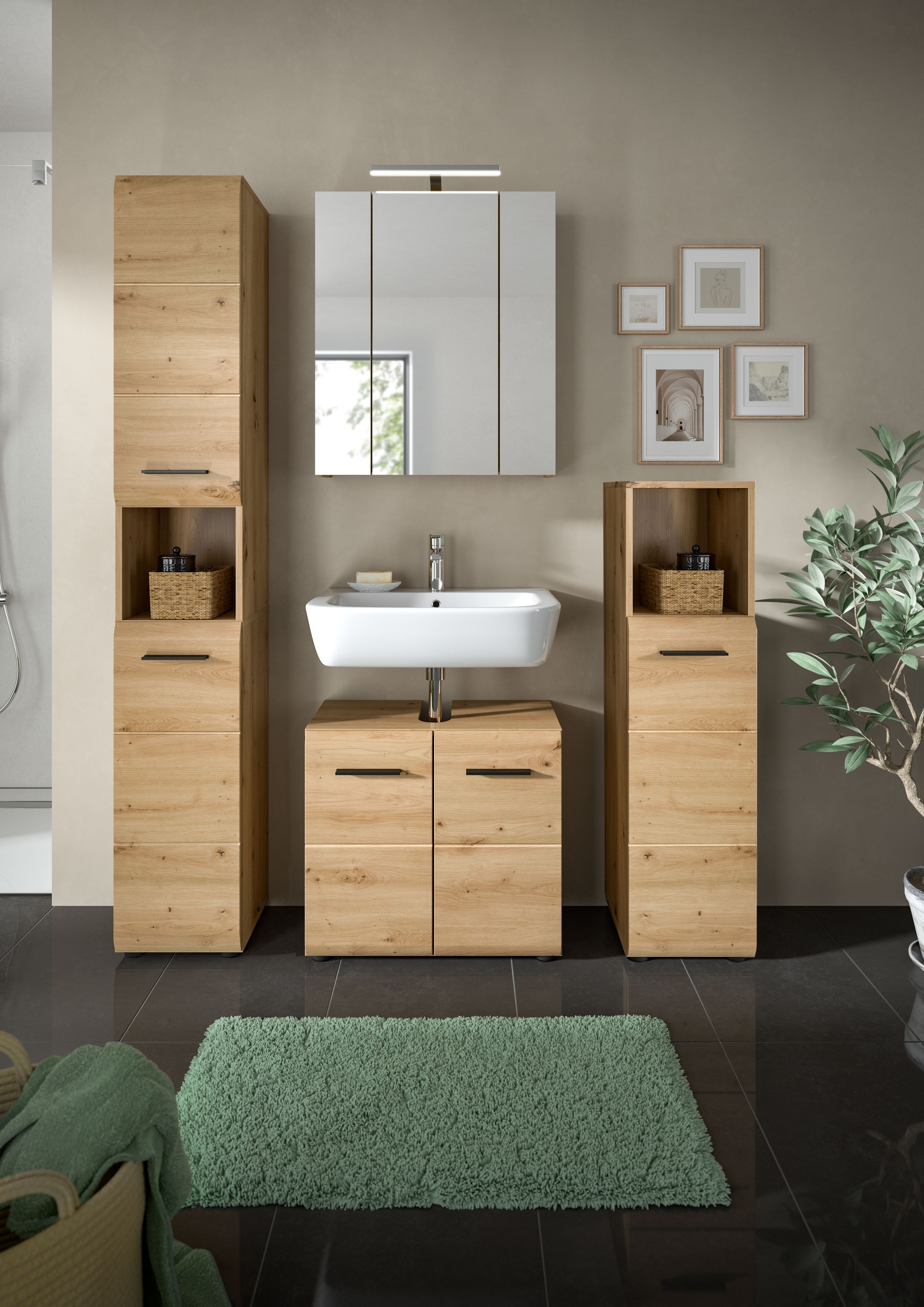 INOSIGN Badezimmer-Set Set, 5 Stk. tlg. Florenz, Badkombination 5-tlg.,Arti günstig online kaufen