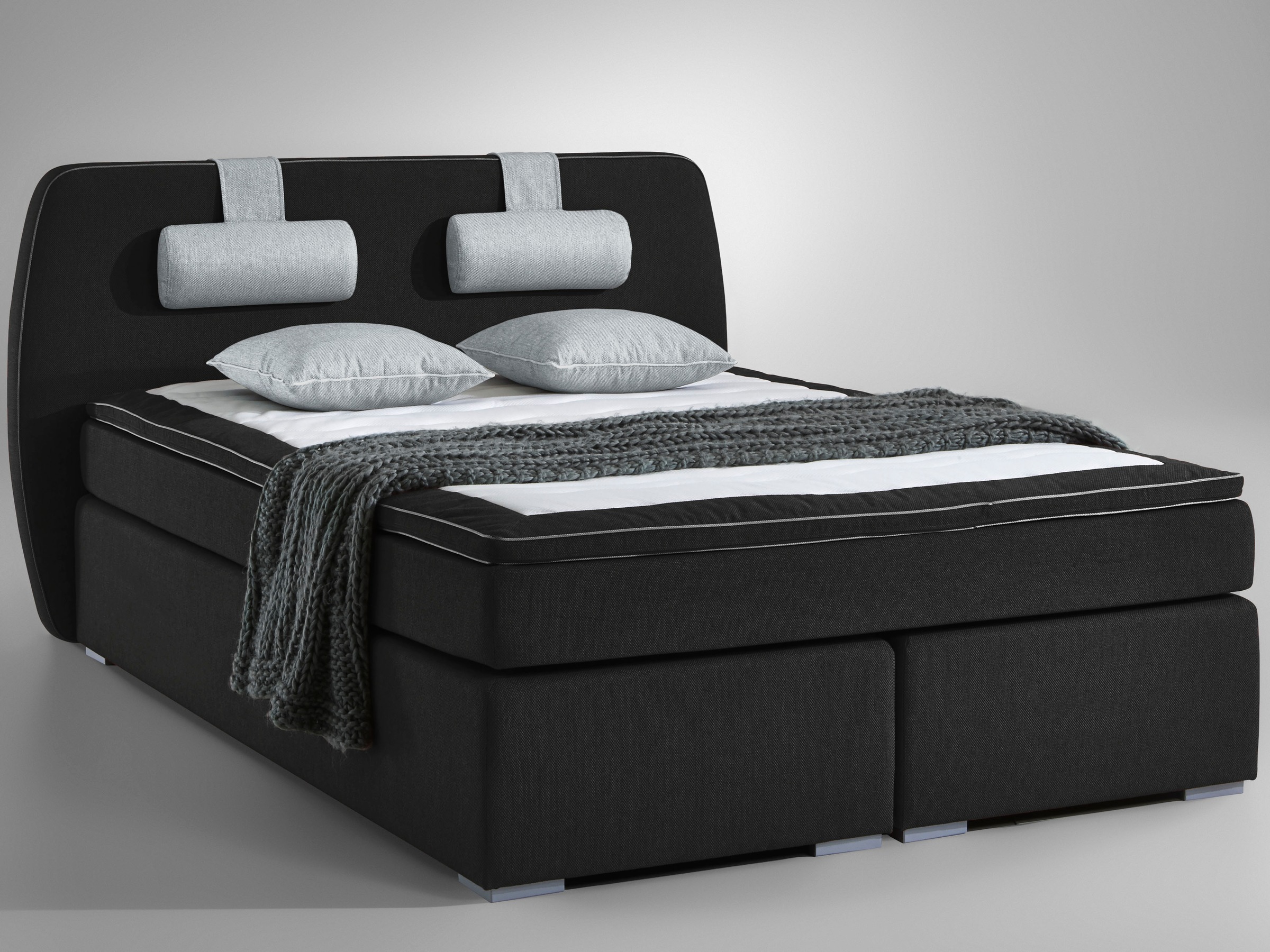 ATLANTIC home collection Boxspringbett "Rex" mit Topper und verstellbaren N günstig online kaufen