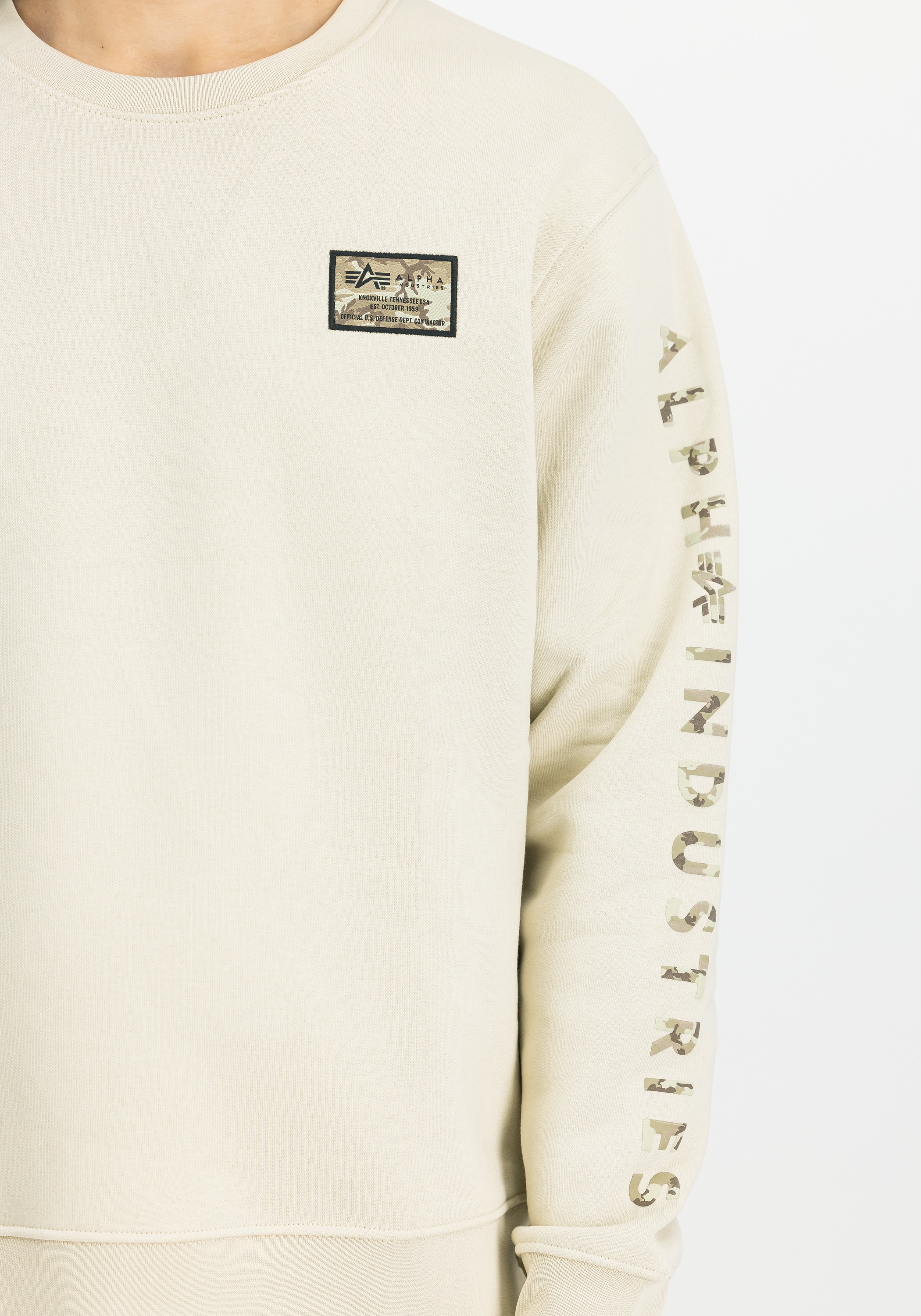 Alpha Industries Sweater »Alpha Industries Men - Sweatshirts Camo Sleeve Sweatshirt«