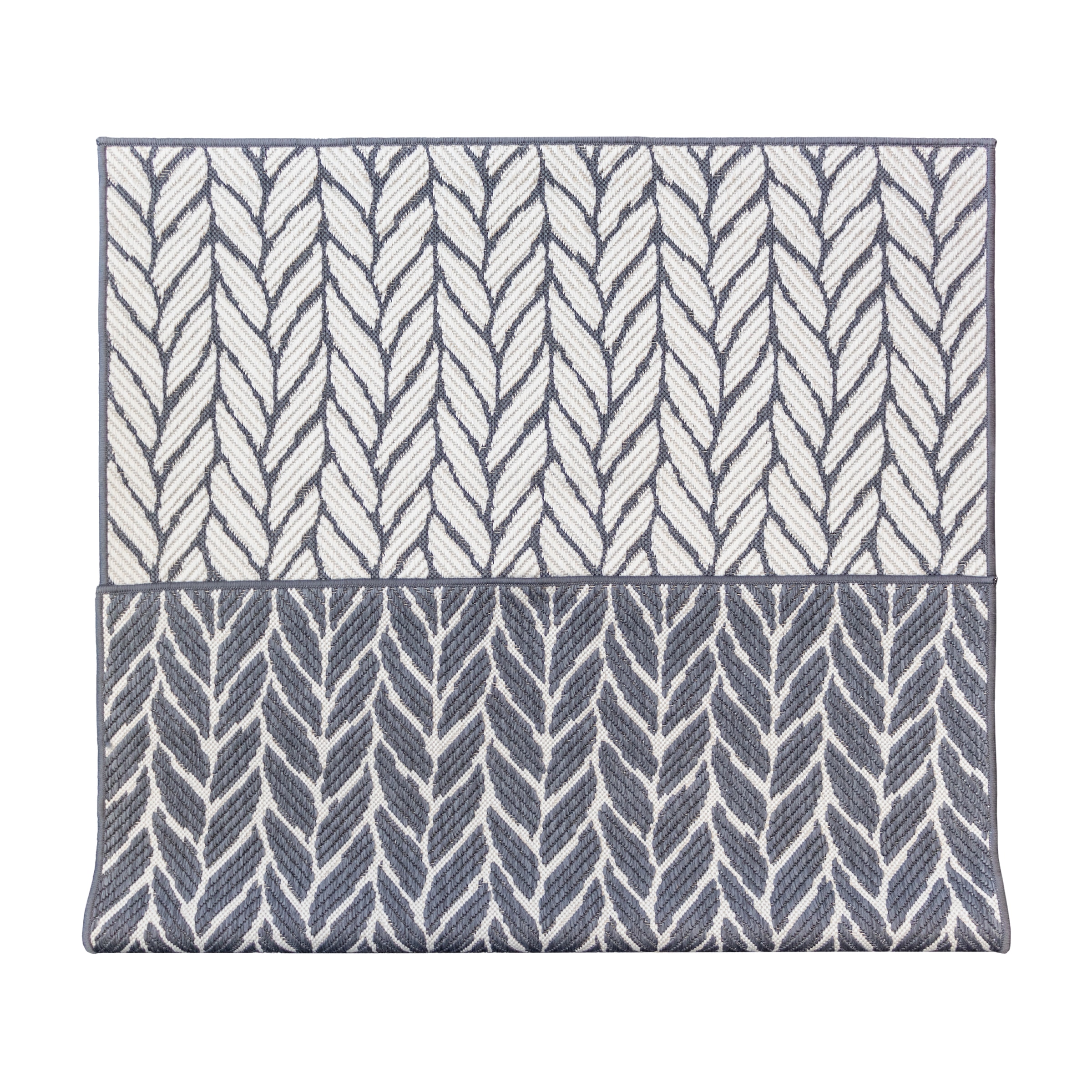 Primaflor-Ideen in Textil Teppich »Outdoorteppich REVERSO - Knitted Joy«, rechteckig, 5 mm Höhe, Wendeteppich, Zopfmuster, In- und Outdoor geeignet, wasserfest