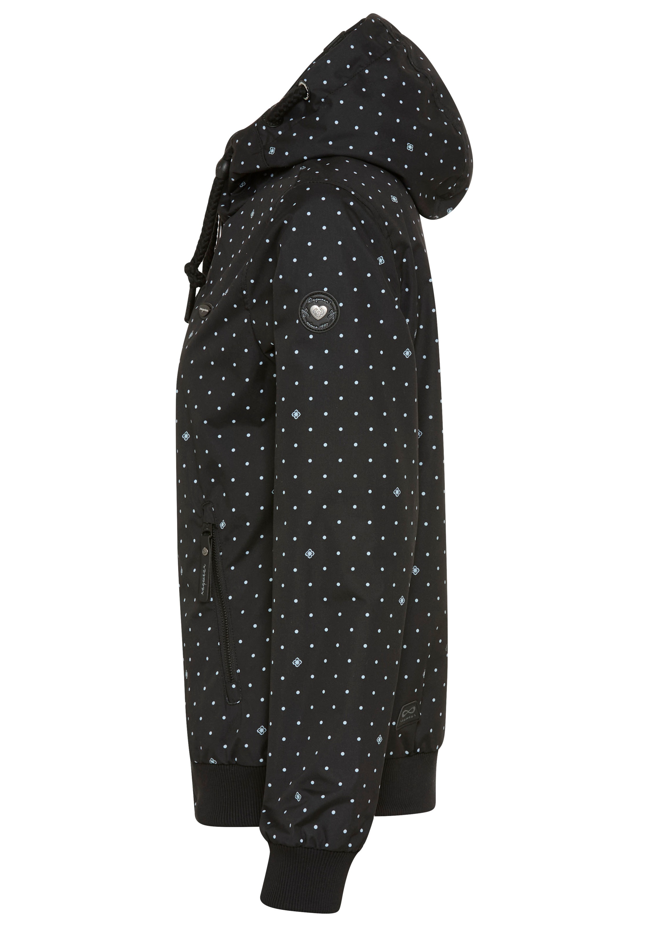 Ragwear Outdoorjacke »NUGGIE DOTS O« mit Kapuze