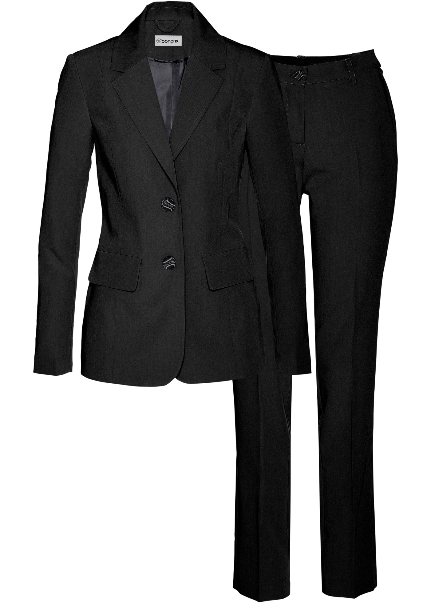 bonprix Hosenanzug »Hosenanzug 2-tlg« Set, 2er, 2 tlg. regular fit Regular Fit, mit Elasthan-Anteil, verschiedene Konfektionsgrößen
