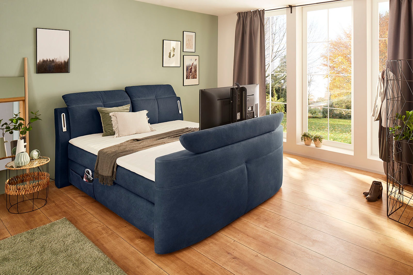 Jockenhöfer Gruppe Boxspringbett »Movie Star«, mit versenkbarem TV-Lift, Fe günstig online kaufen