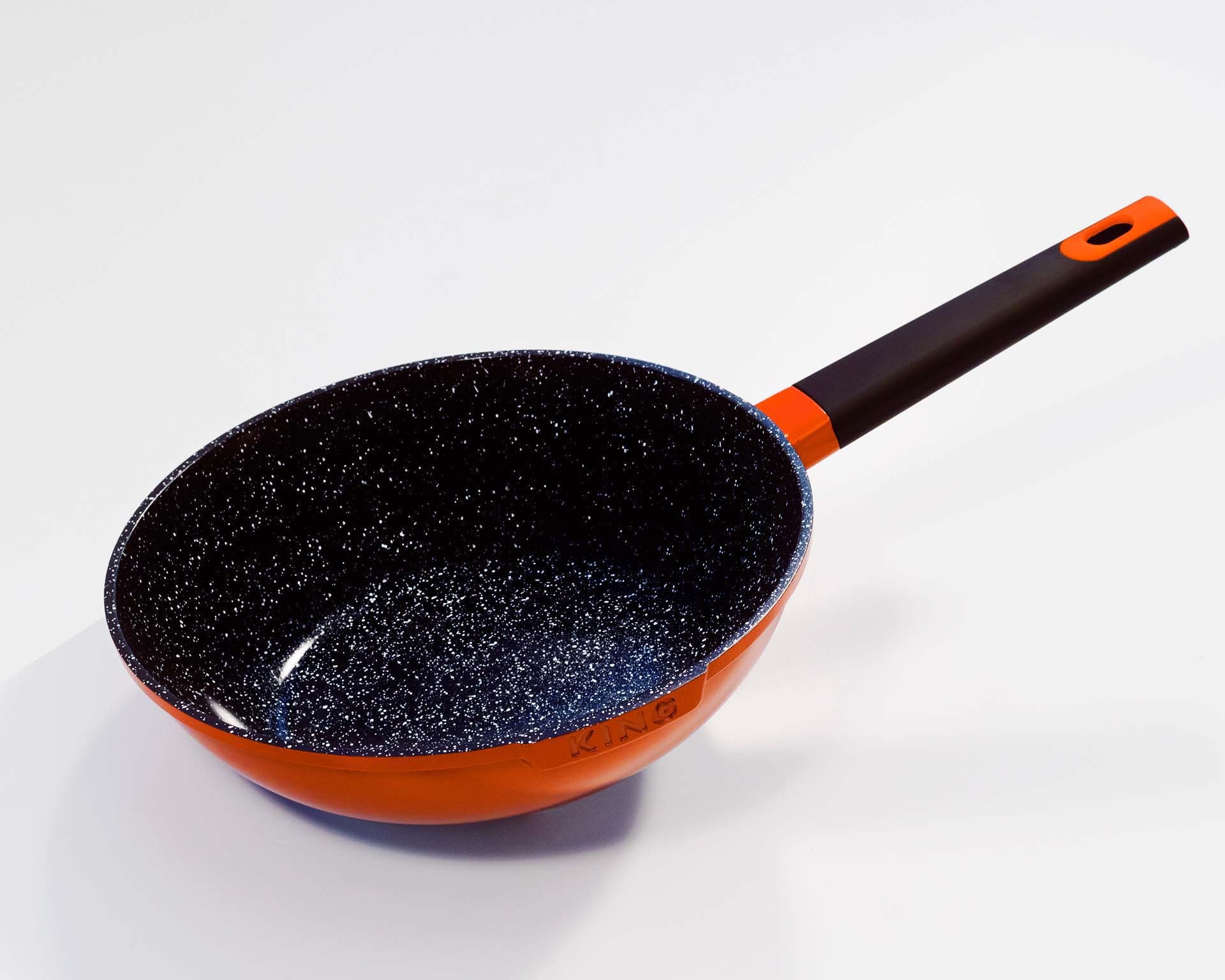 KING Wok »Shine Orange«, Aluminiumguss, (1 tlg.), Ø 28 cm, Induktion